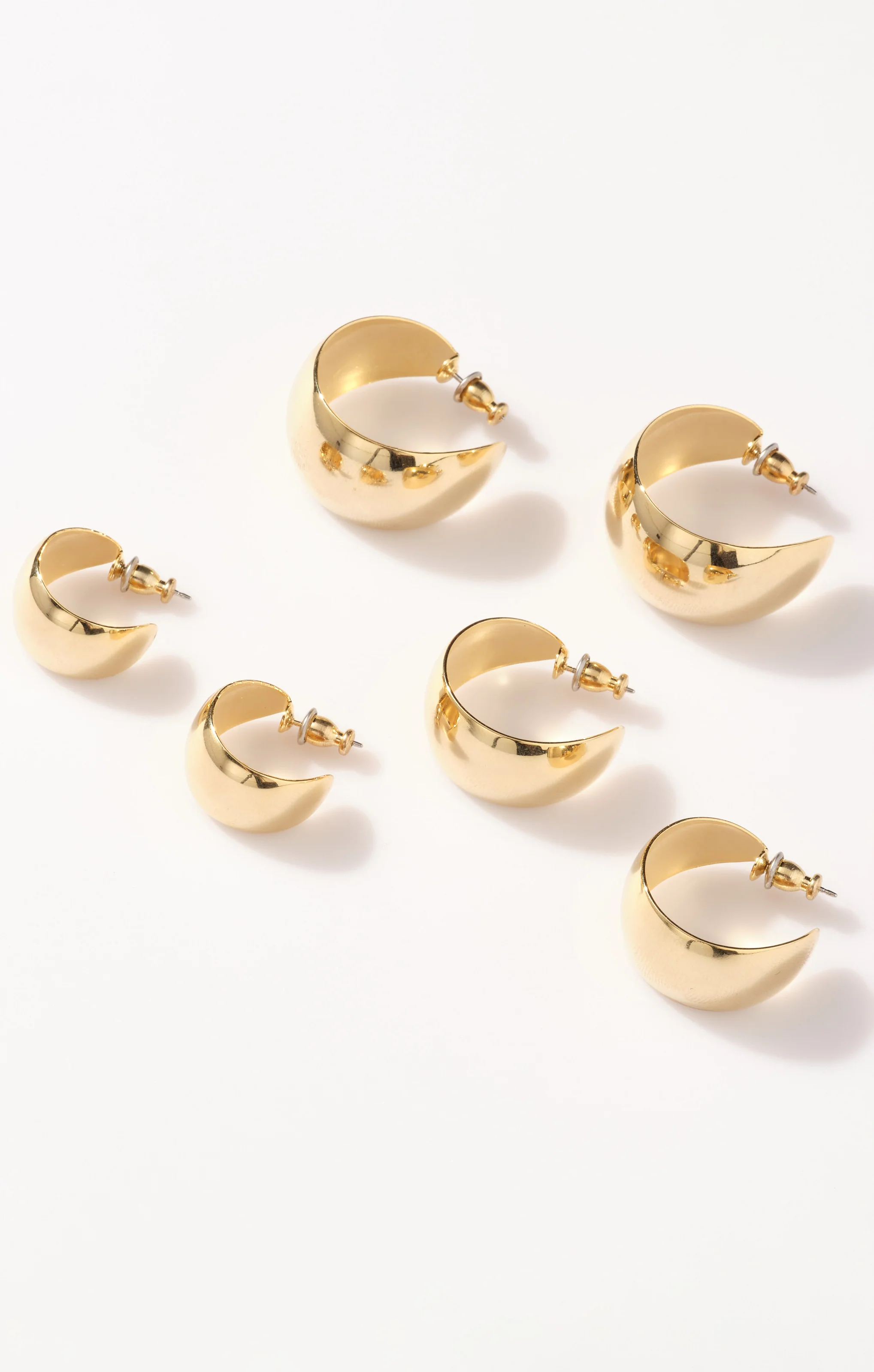 Faithy Jewels Large Lucy Hoop Earrings ~ Gold - Image 7