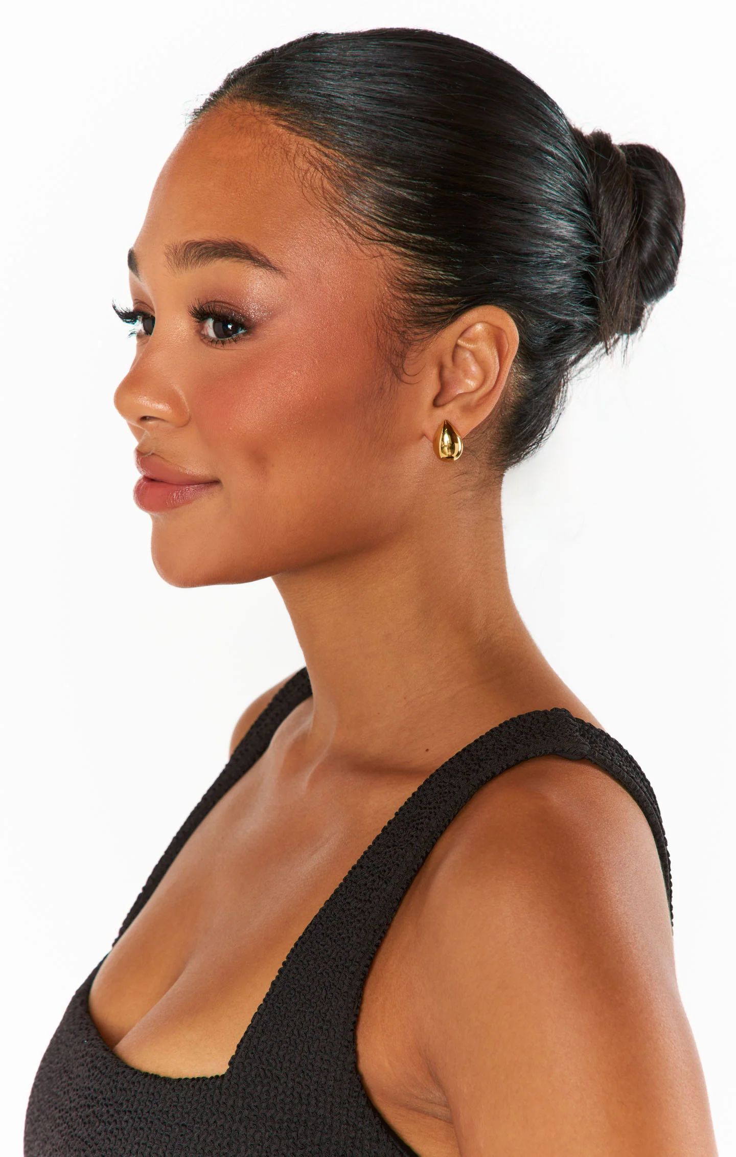 Faithy Jewels Mini Teardrop Earring ~ Gold - Image 3