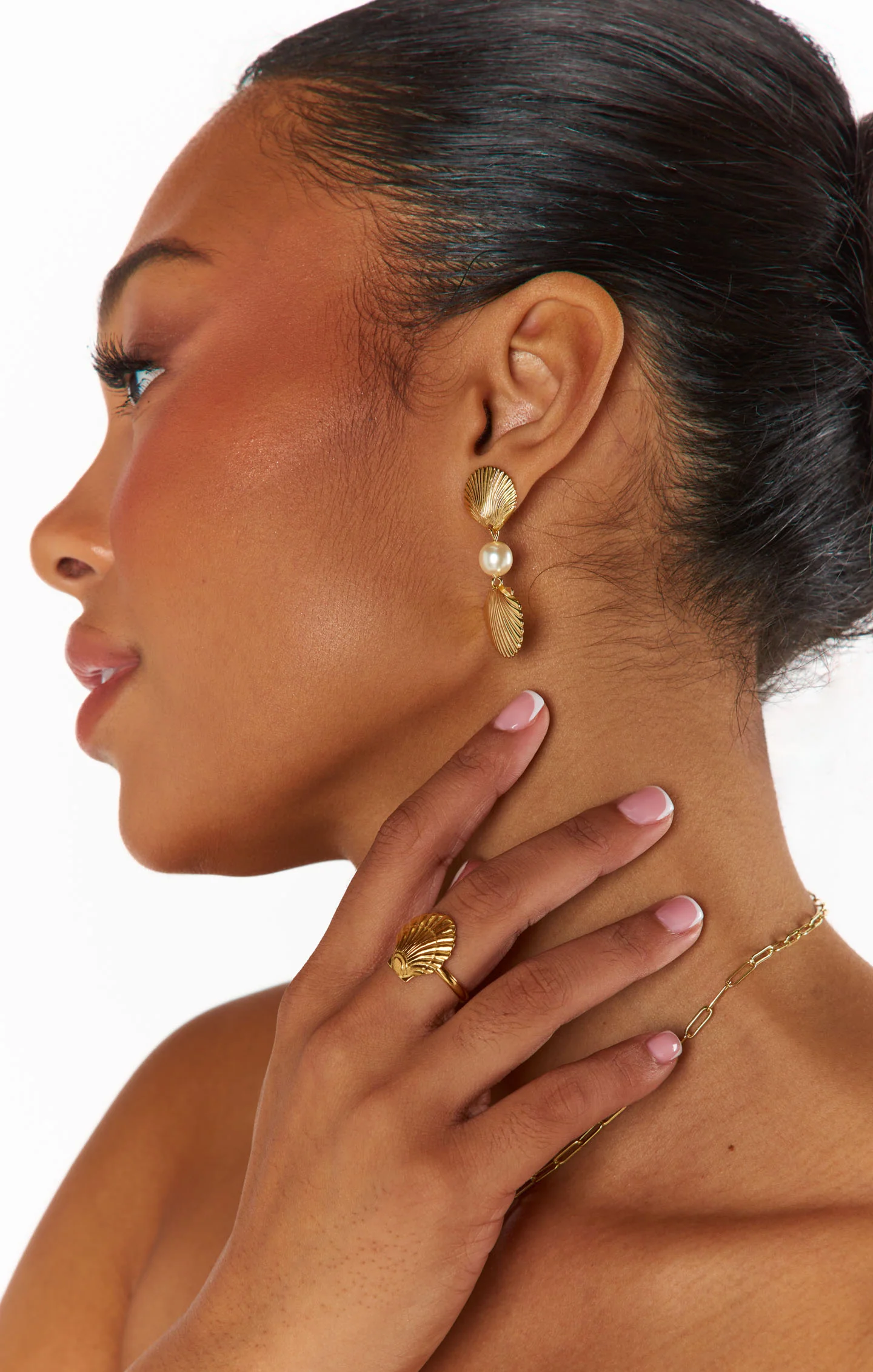 Faithy Jewels Palm Beach Earring ~ Gold - Image 4