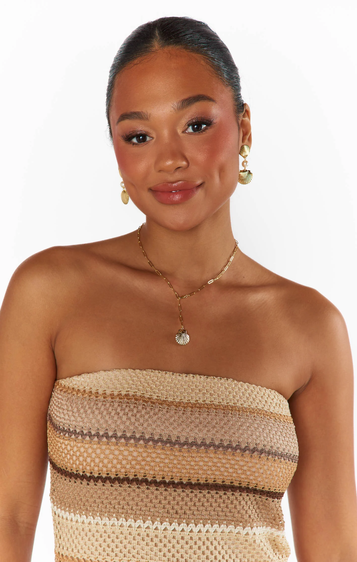 Faithy Jewels Sophie Shell Necklace ~ Gold - Image 4