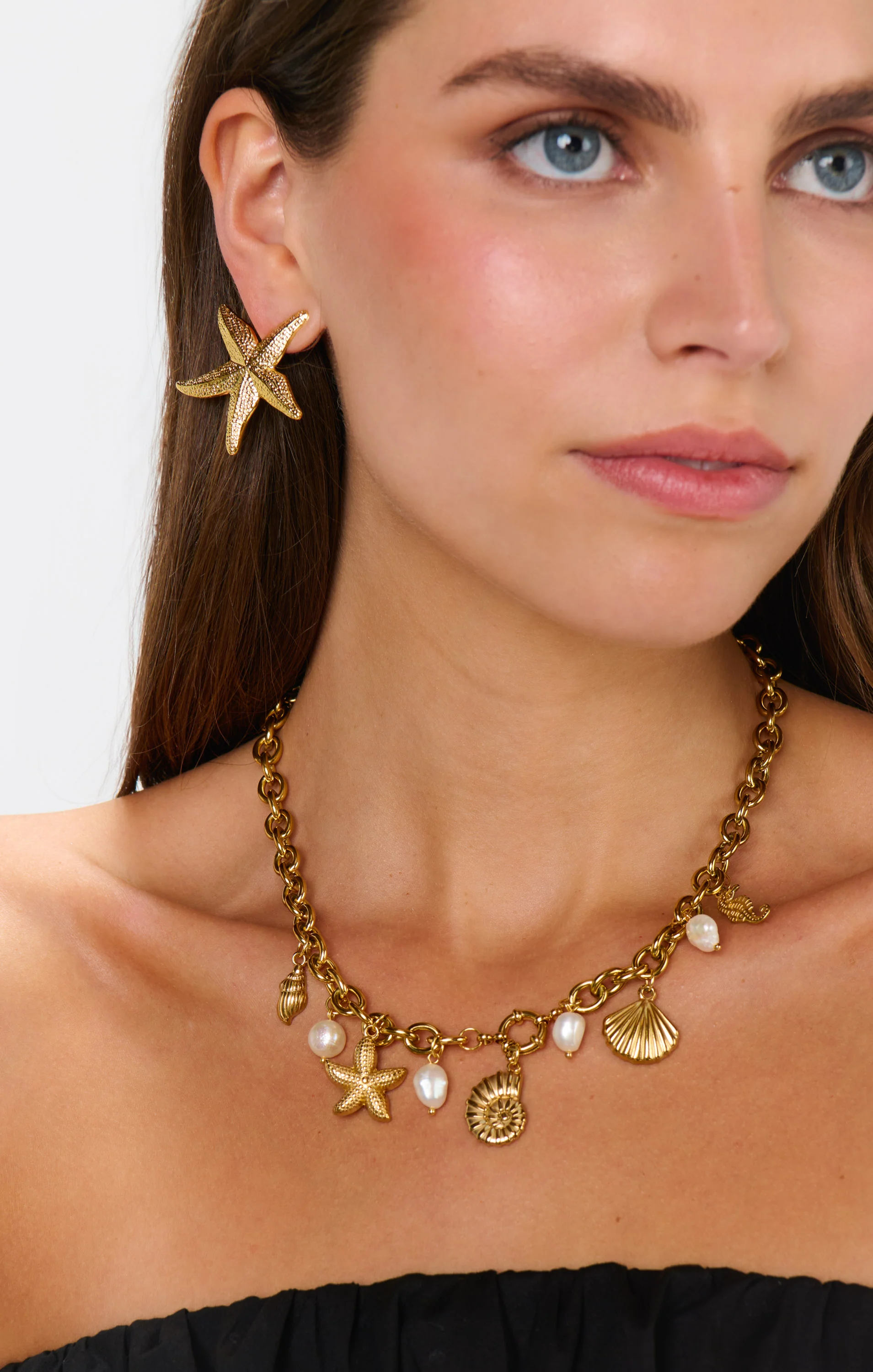 Faithy Jewels Starfish Earrings ~ Gold - Image 3