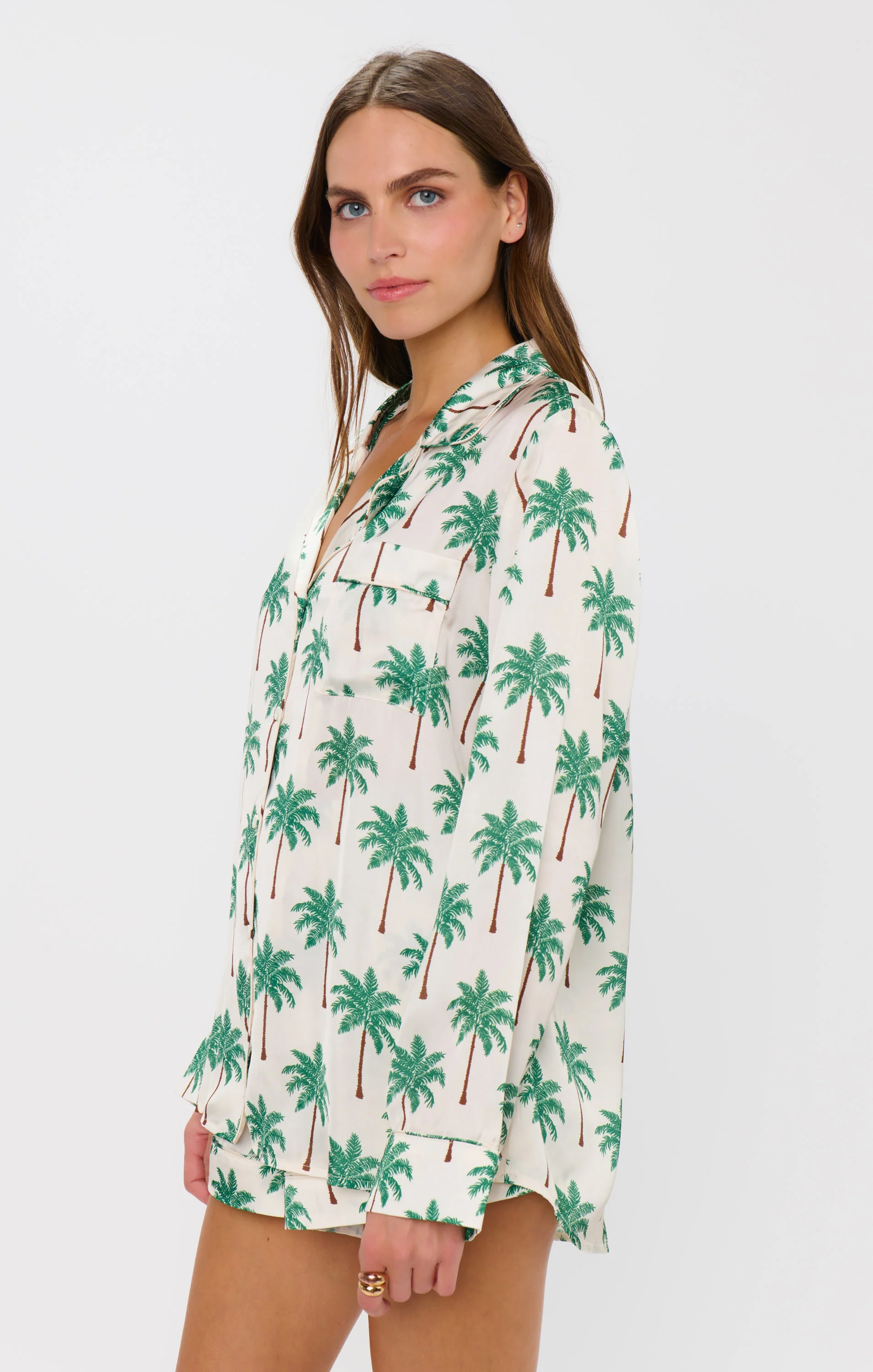 Favorite PJ Set ~ Palm Tree Silky - Image 3
