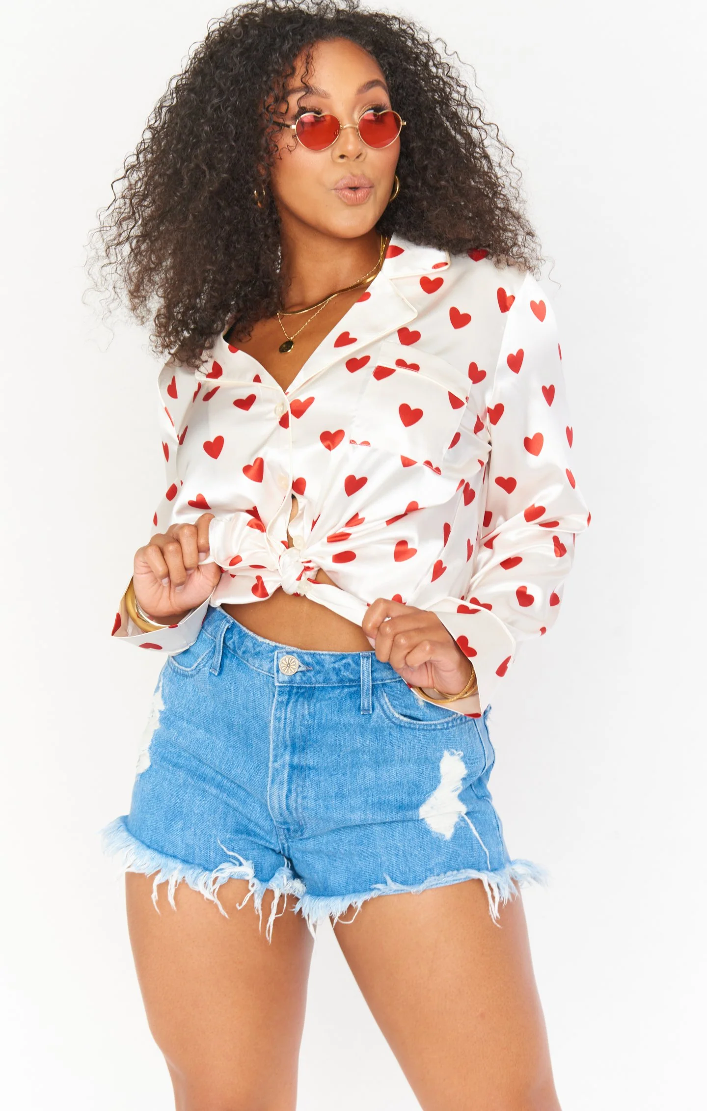 Favorite PJ Set ~ Queen of Hearts Silky - Image 13