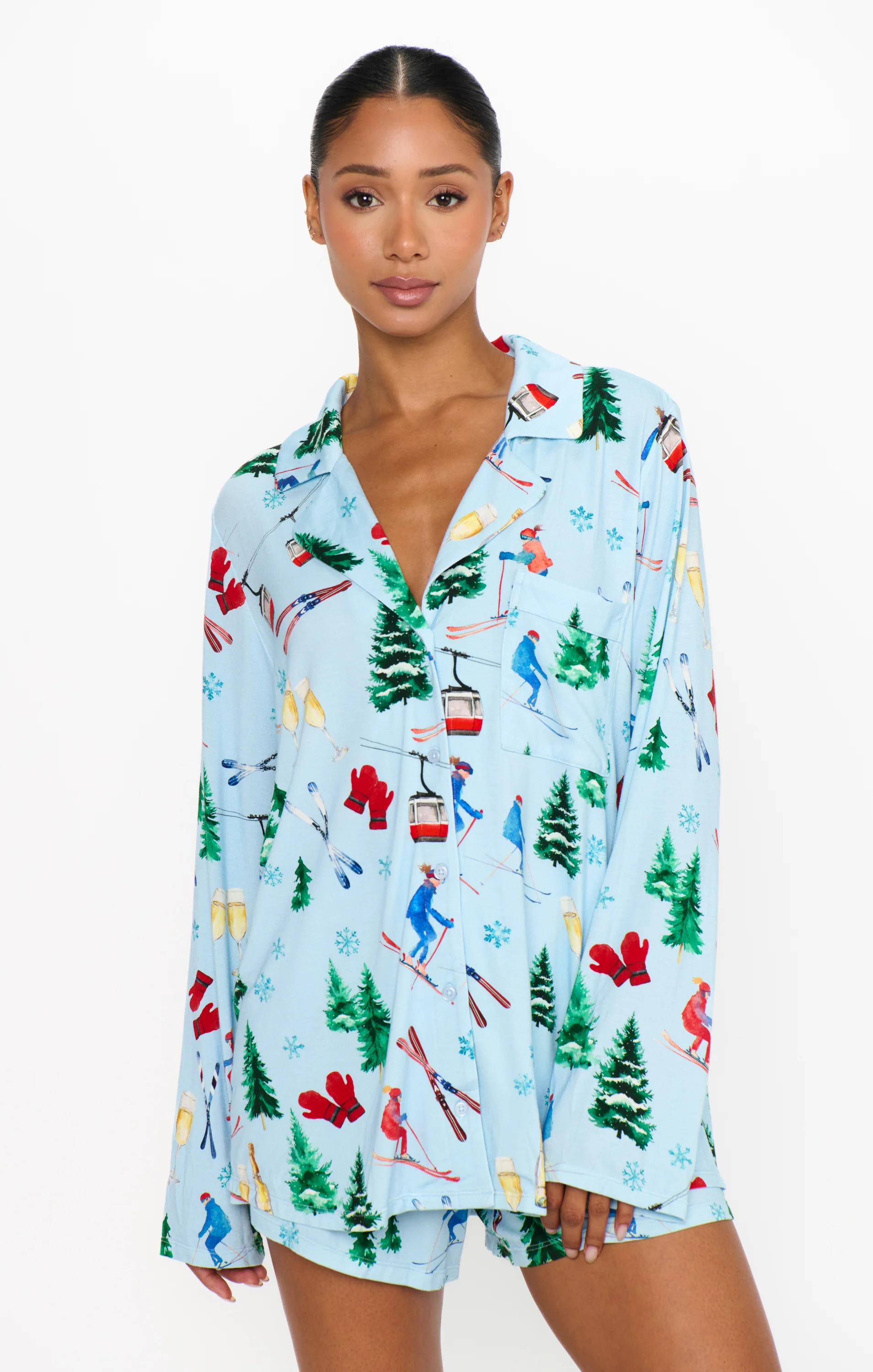 Favorite PJ Set ~ Slopes and Sips Jersey - Image 2