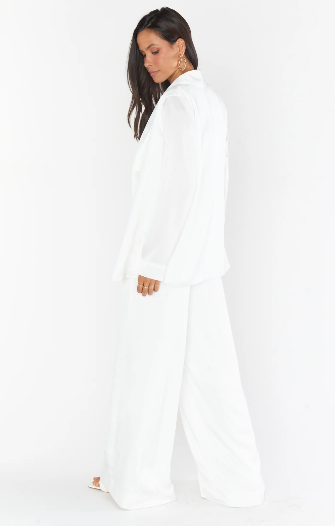 Felix Blazer ~ Ivory Luxe Satin - Image 5