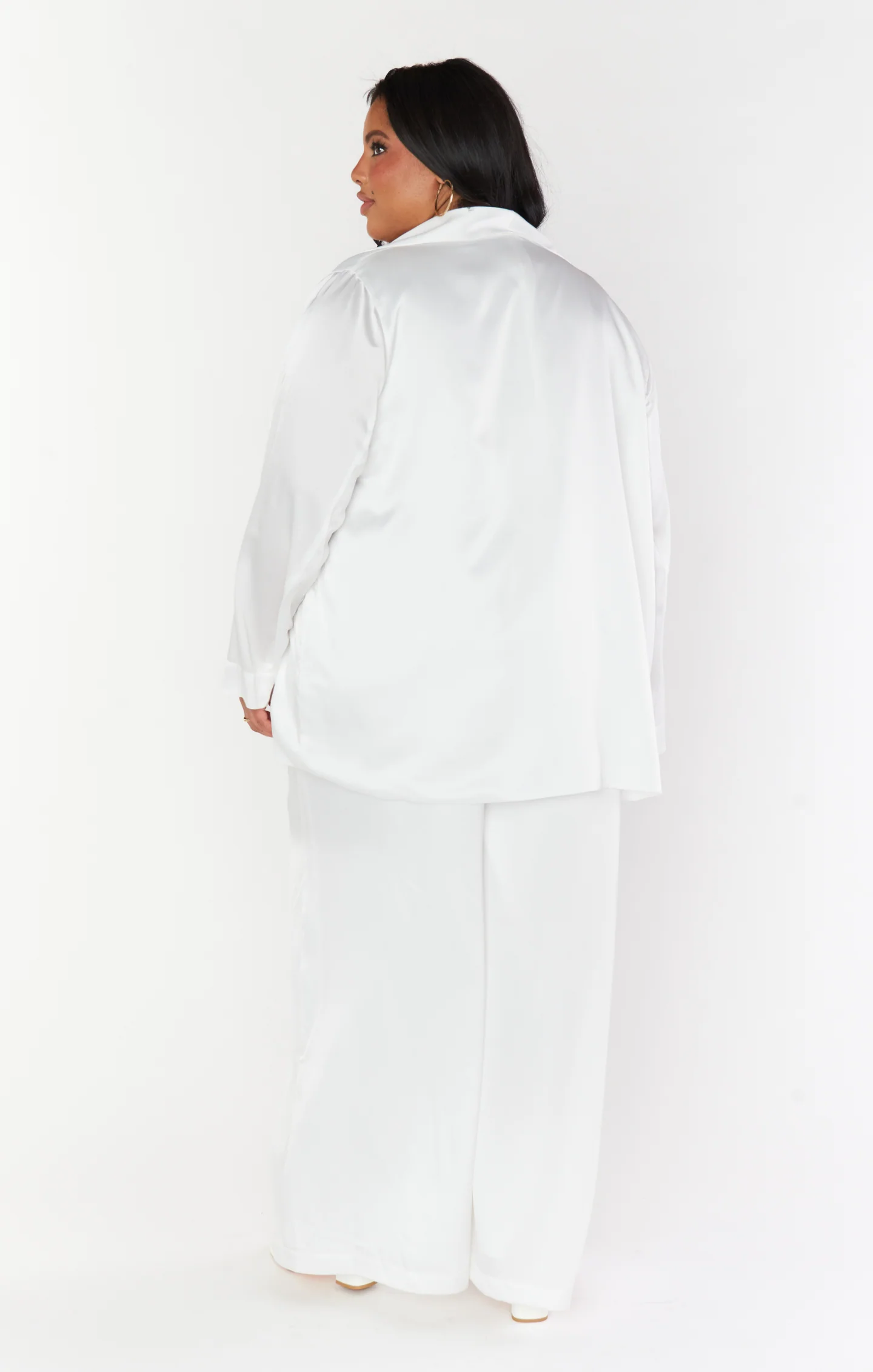 Felix Blazer ~ Ivory Luxe Satin - Image 6