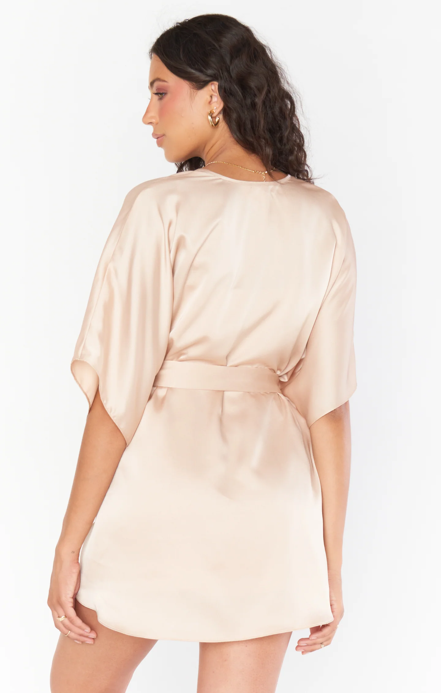 First Look Robe ~ Champagne Luxe Satin - Image 5