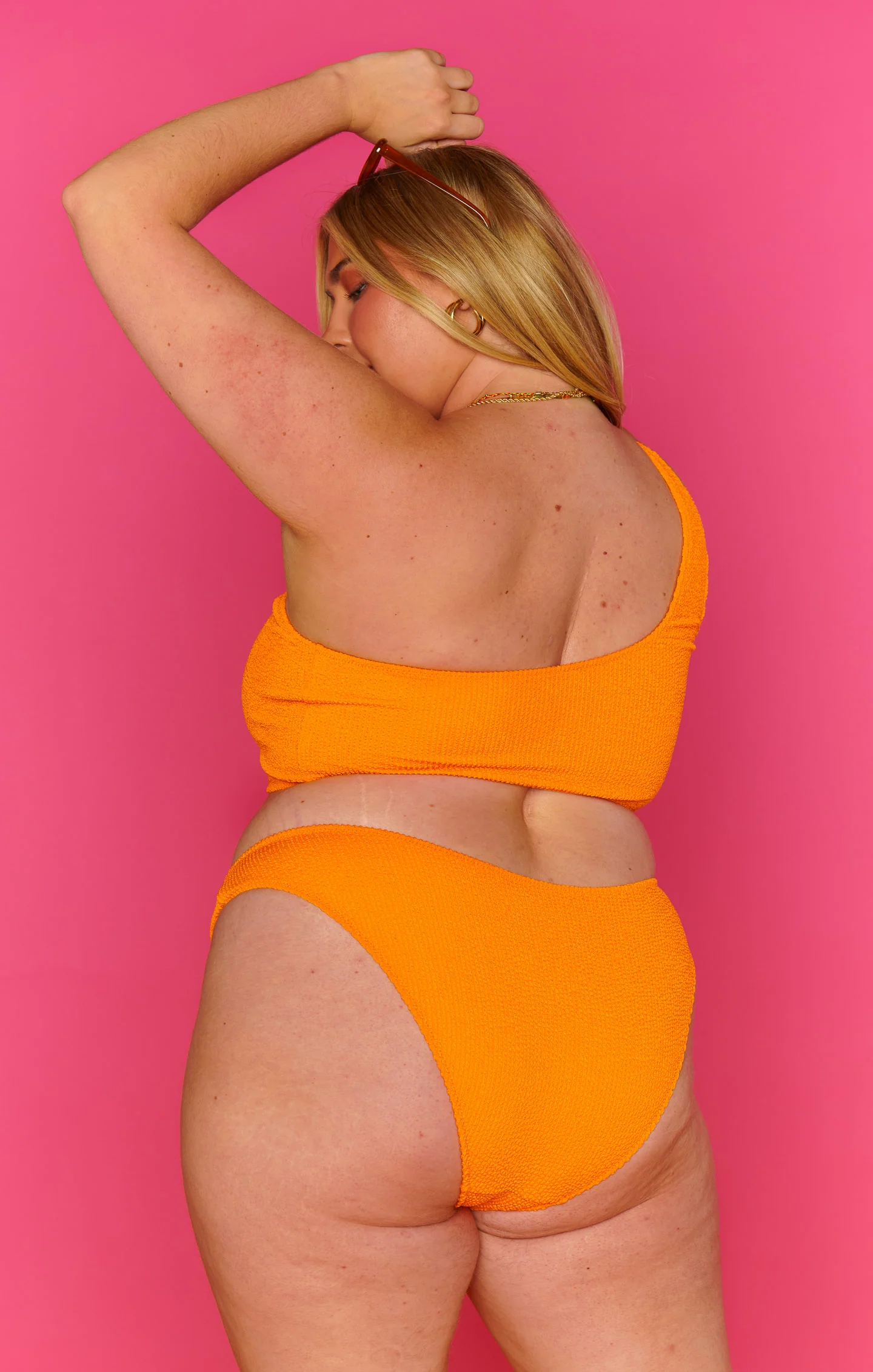Float On Top ~ Bright Orange Scrunch - Image 9