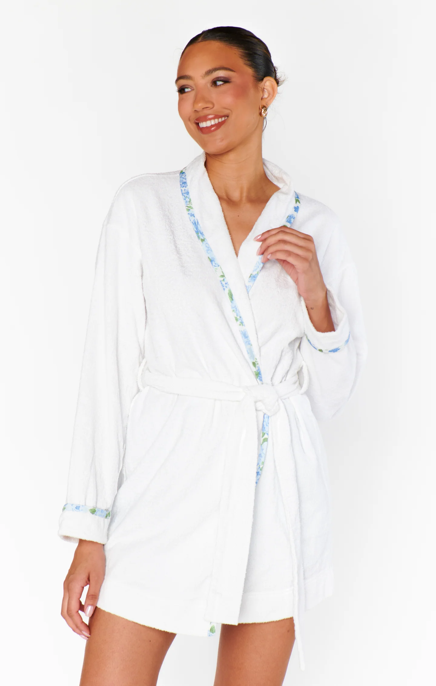Freshen Up Robe ~ White Terry - Image 3