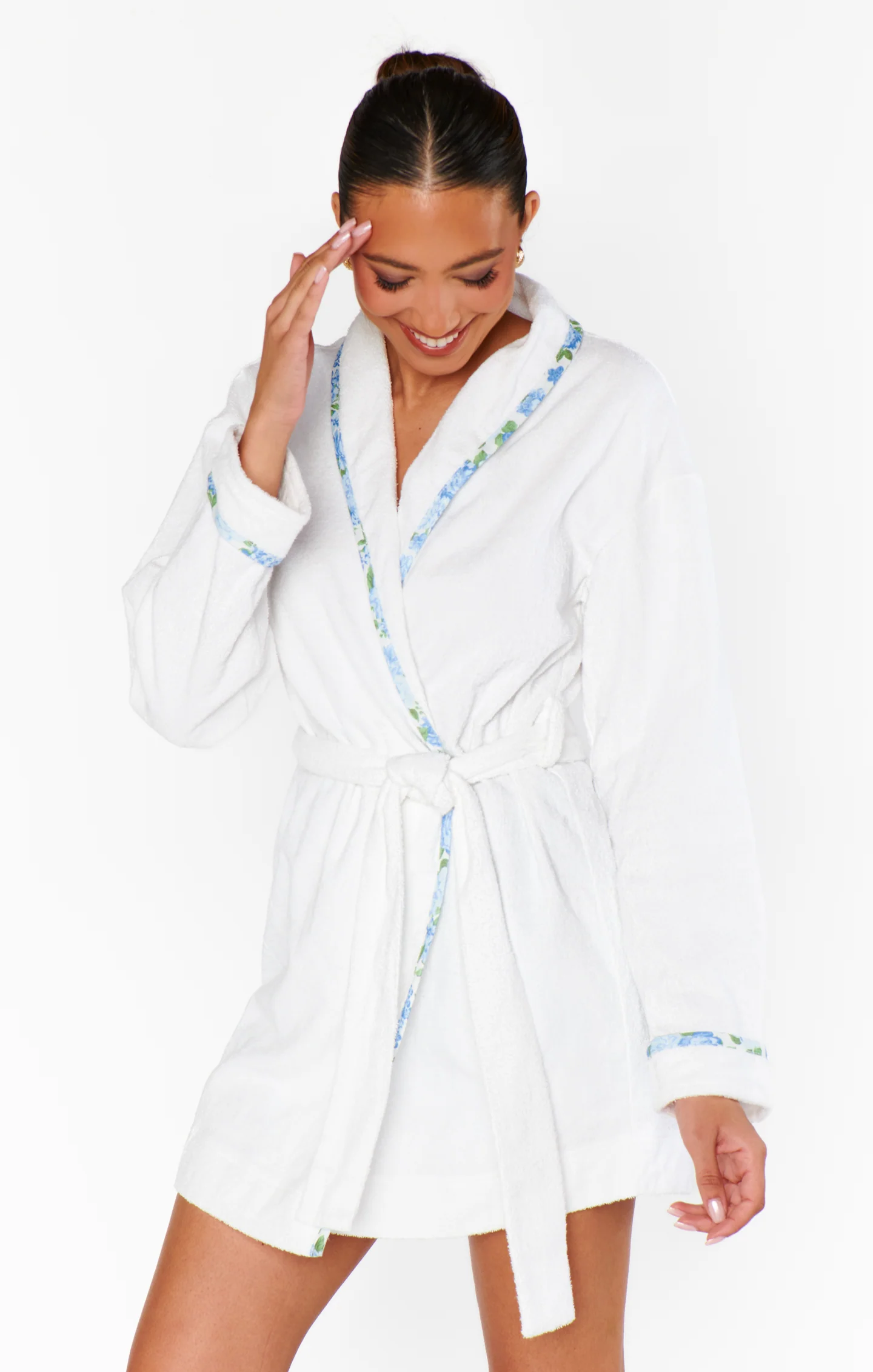 Freshen Up Robe ~ White Terry - Image 5