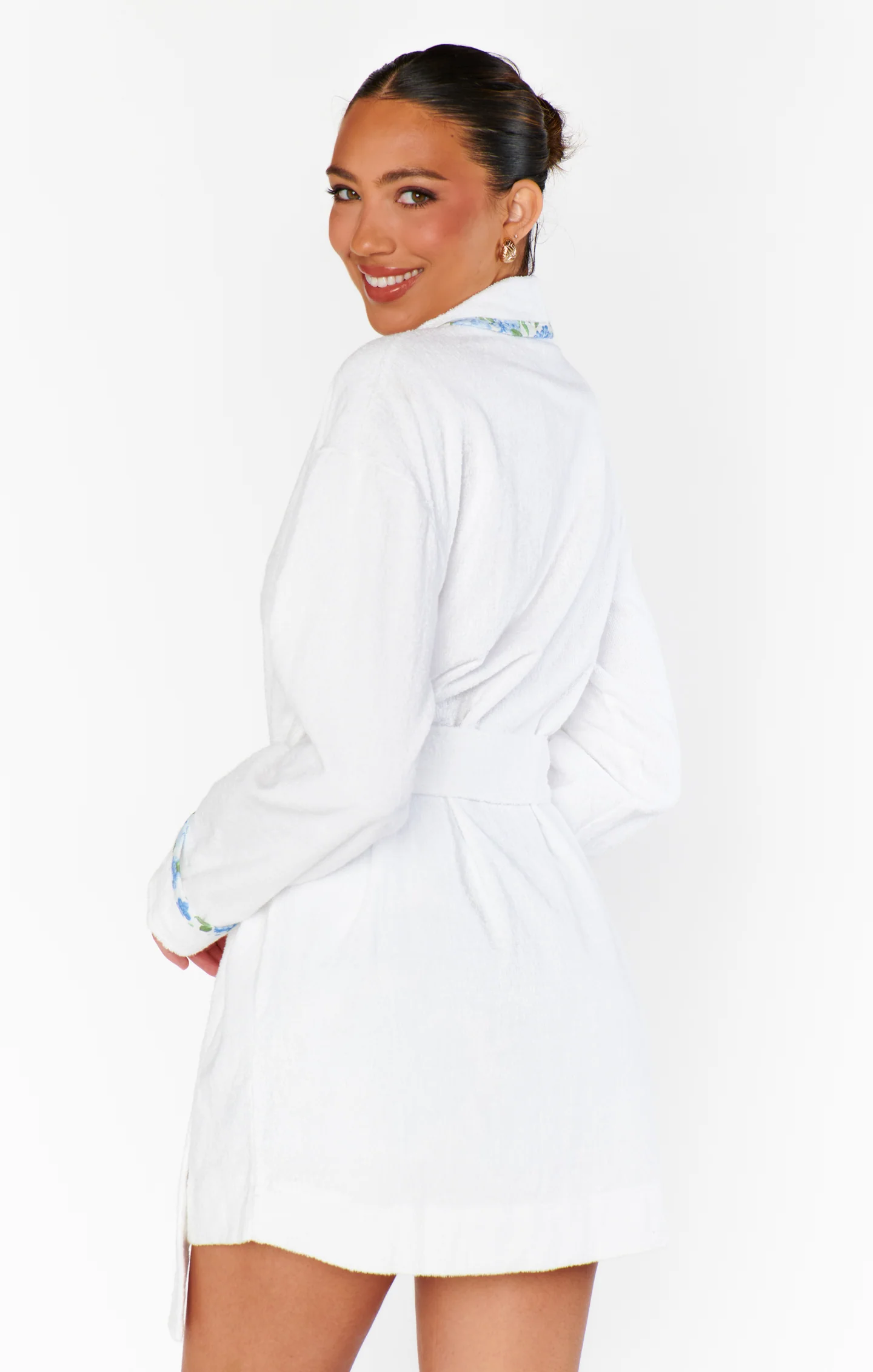 Freshen Up Robe ~ White Terry - Image 6