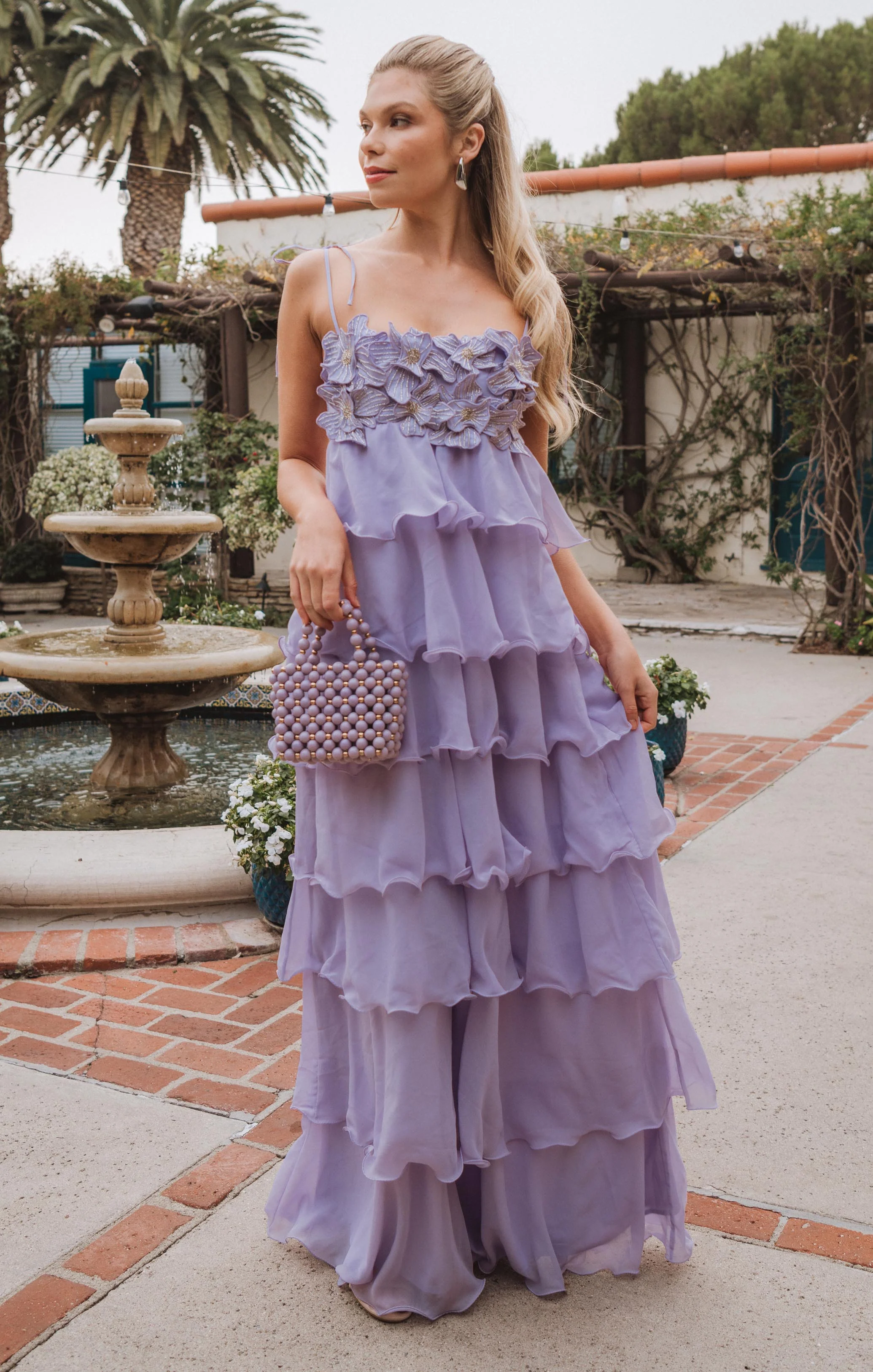Gabriella Maxi Dress ~ Lilac Enchanted Embellishment - Image 2