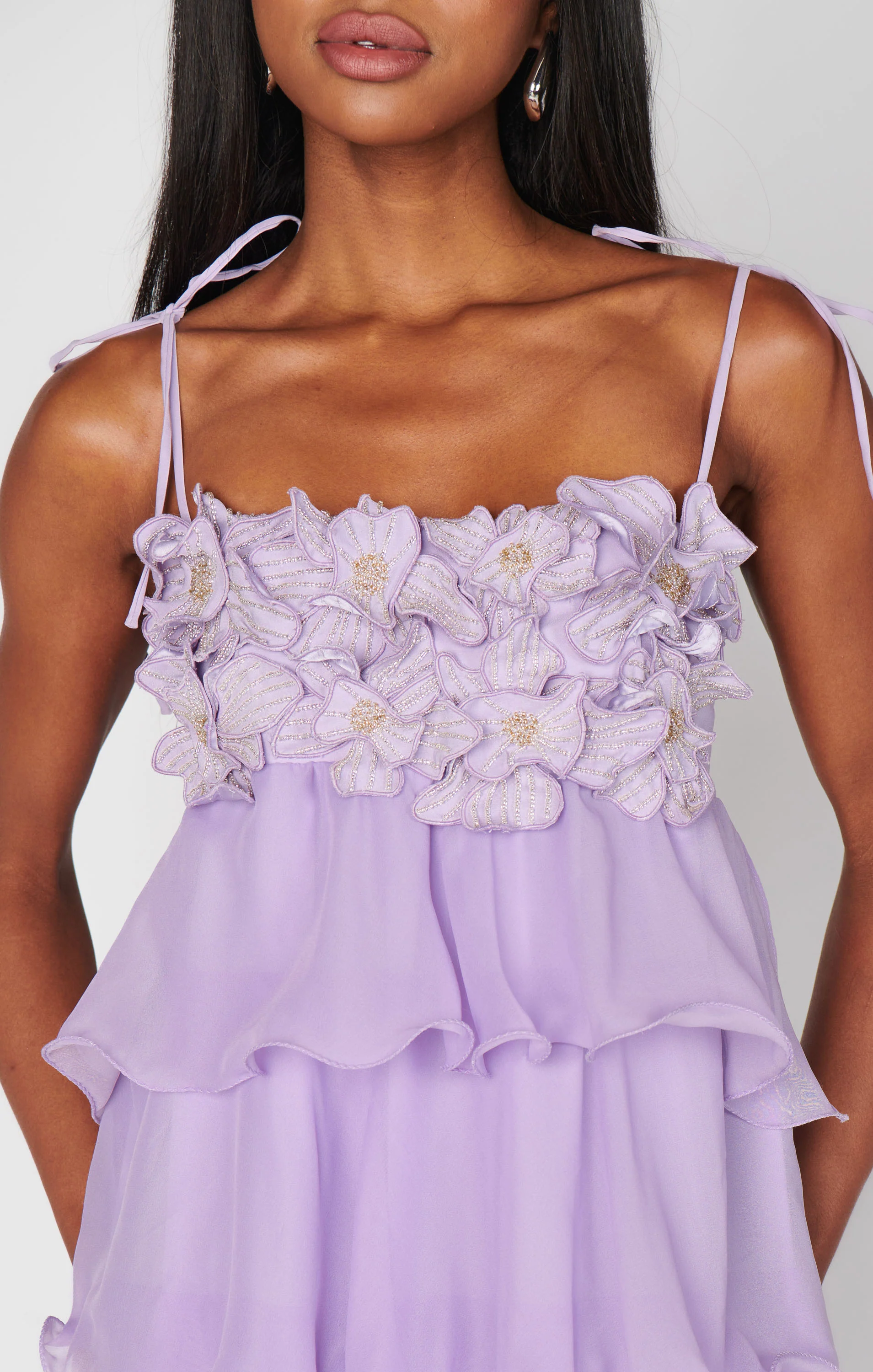 Gabriella Maxi Dress ~ Lilac Enchanted Embellishment - Image 3