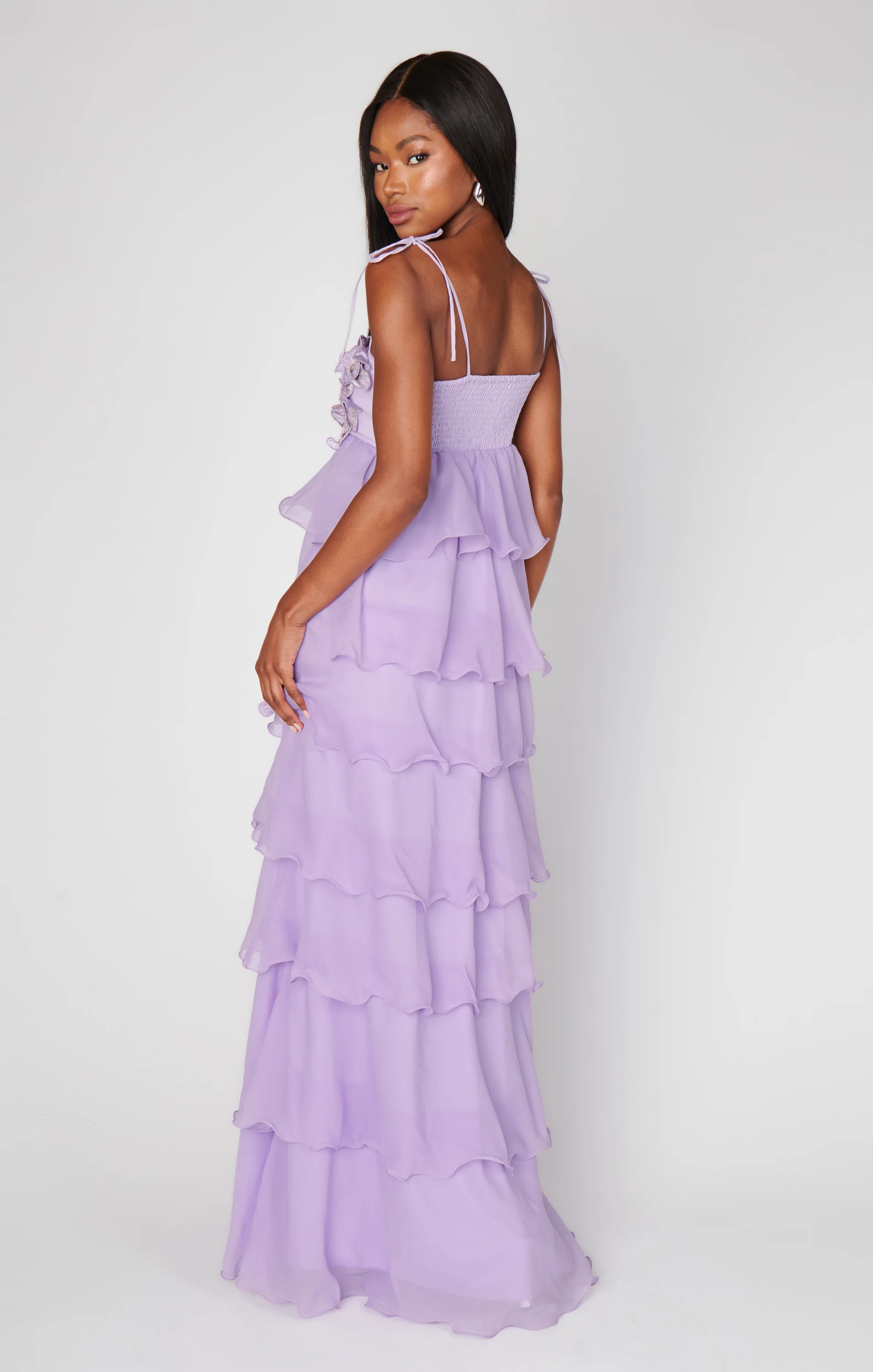 Gabriella Maxi Dress ~ Lilac Enchanted Embellishment - Image 4
