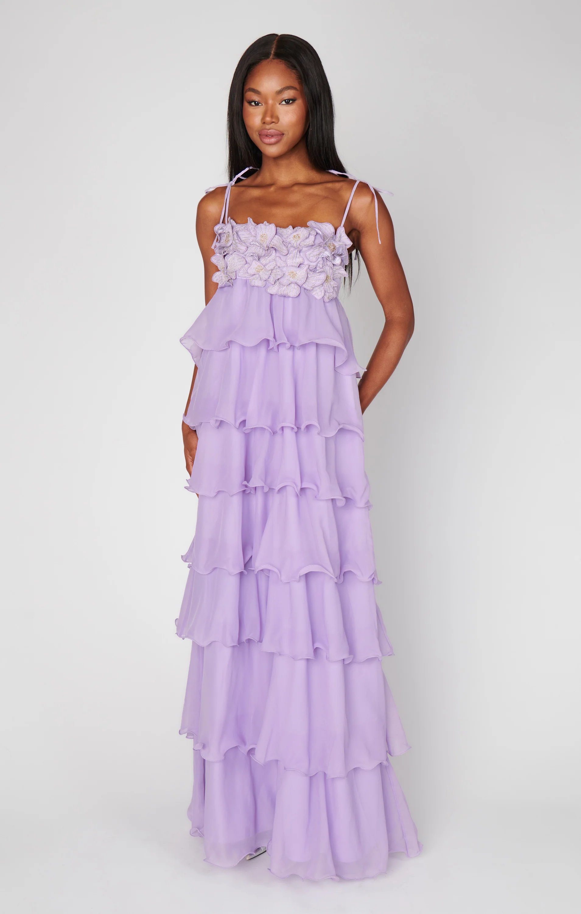 Gabriella Maxi Dress ~ Lilac Enchanted Embellishment - Image 5