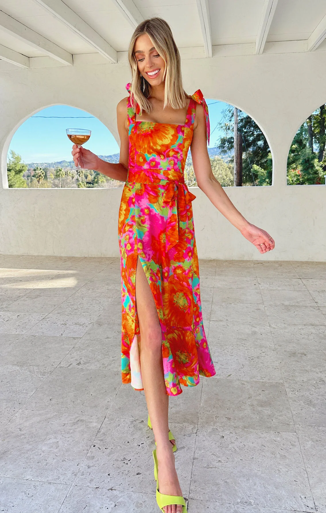 Garden Midi Dress ~ Miss Malibu - Image 2