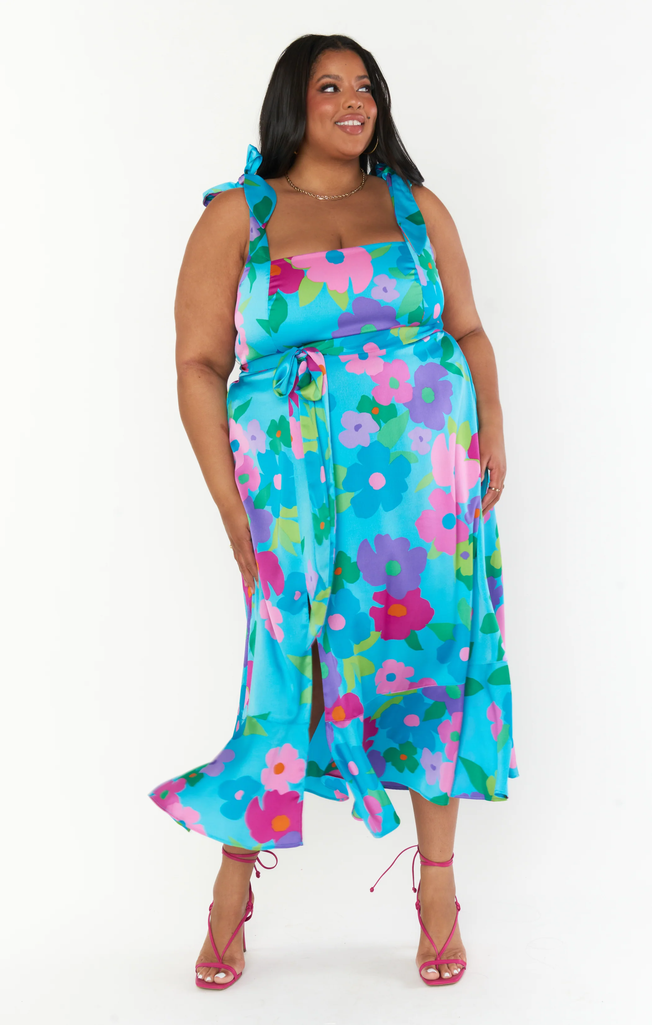 Garden Midi Dress ~ Multi Piccadilly Floral - Image 10
