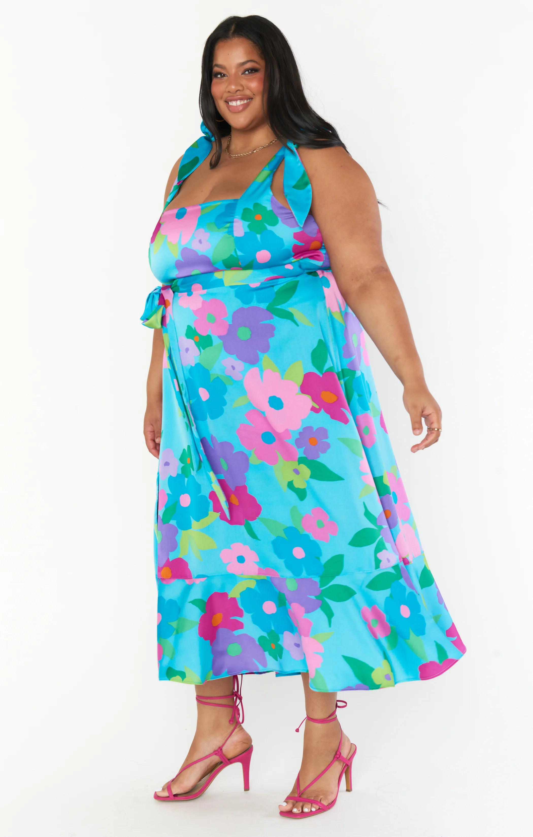 Garden Midi Dress ~ Multi Piccadilly Floral - Image 12