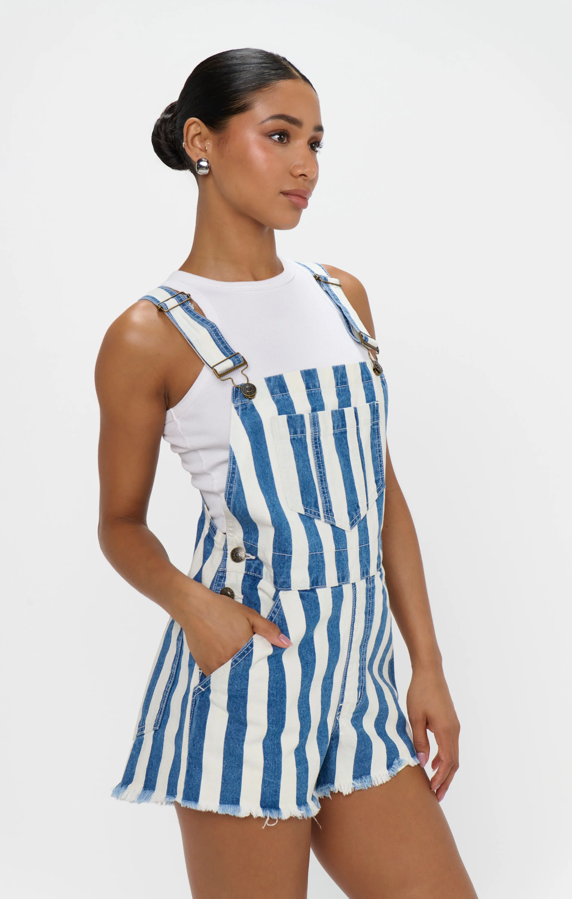 Georgia Overalls ~ Sonoma Stripe - Image 2