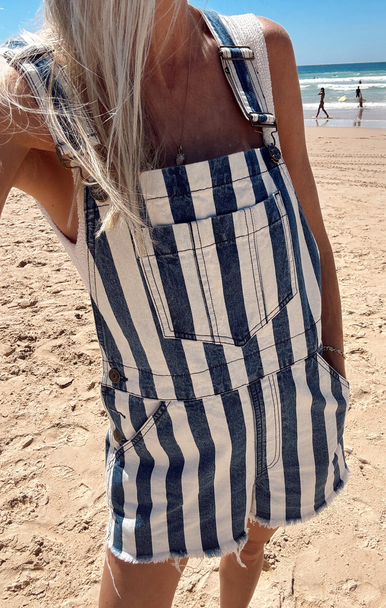 Georgia Overalls ~ Sonoma Stripe - Image 4