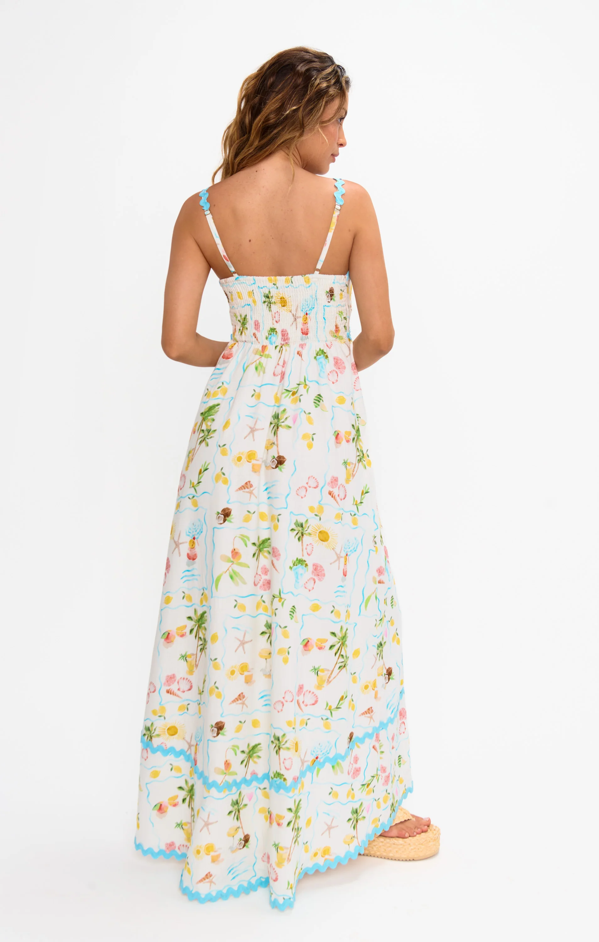 Getaway Maxi Dress ~ Seaside Treasures Blue Scallop - Image 3
