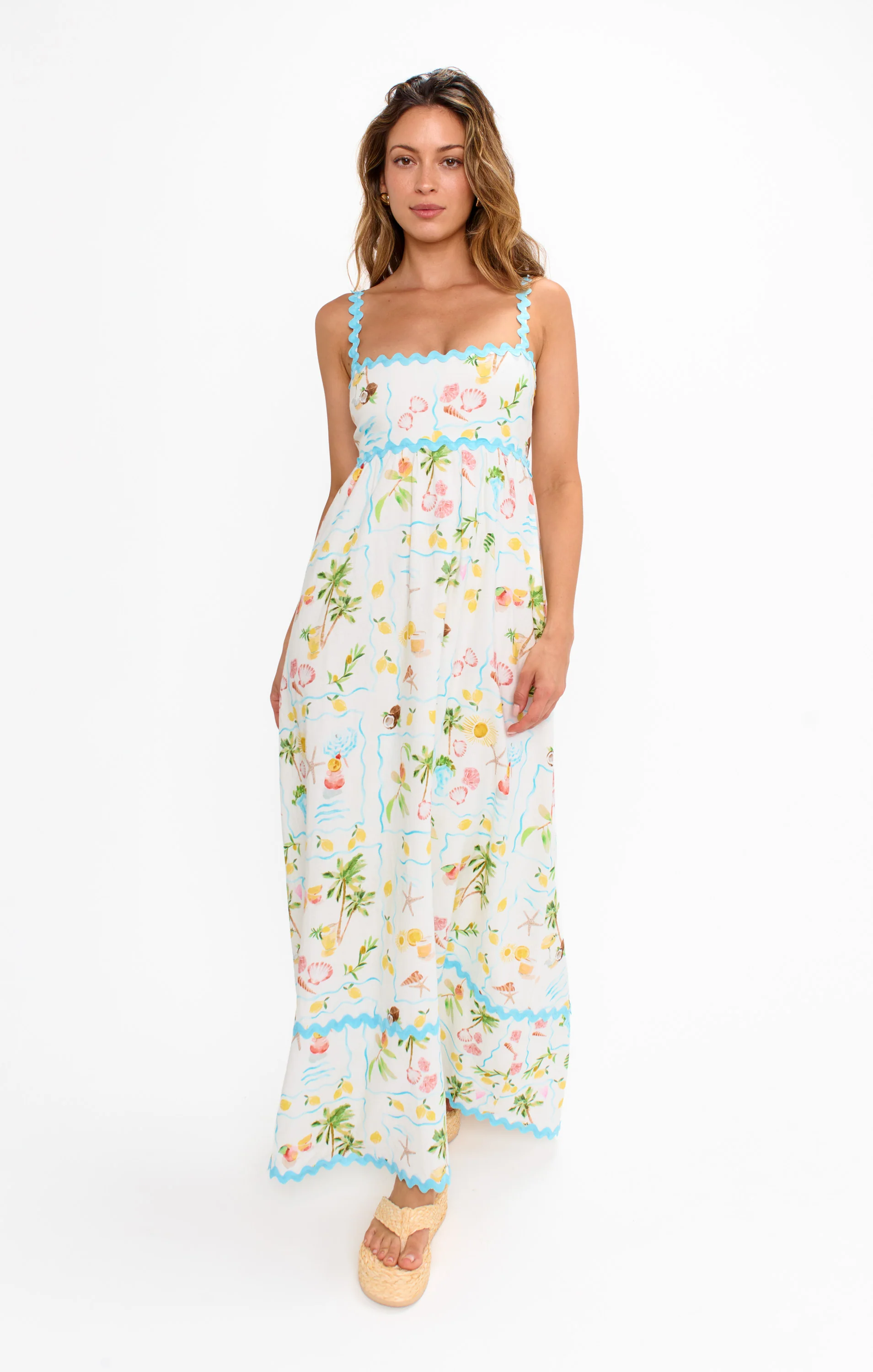 Getaway Maxi Dress ~ Seaside Treasures Blue Scallop - Image 6