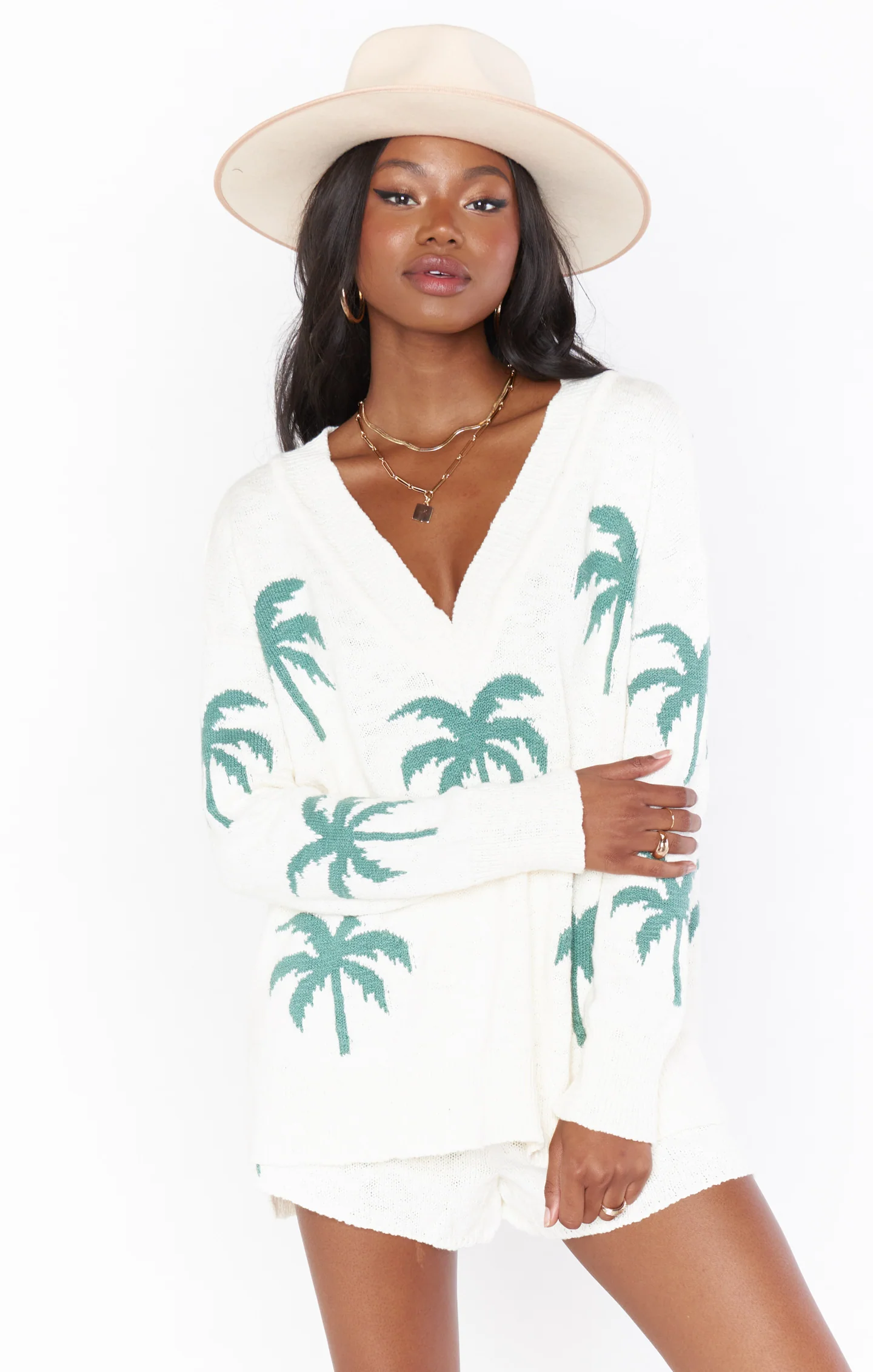 Gilligan Sweater ~ Palm Tree Knit - Image 5