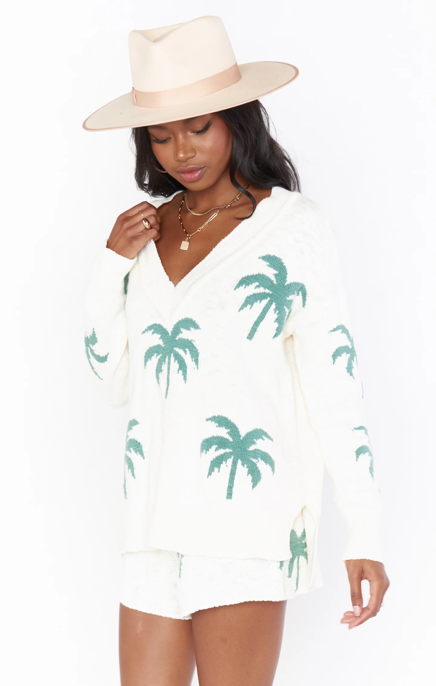 Gilligan Sweater ~ Palm Tree Knit - Image 6