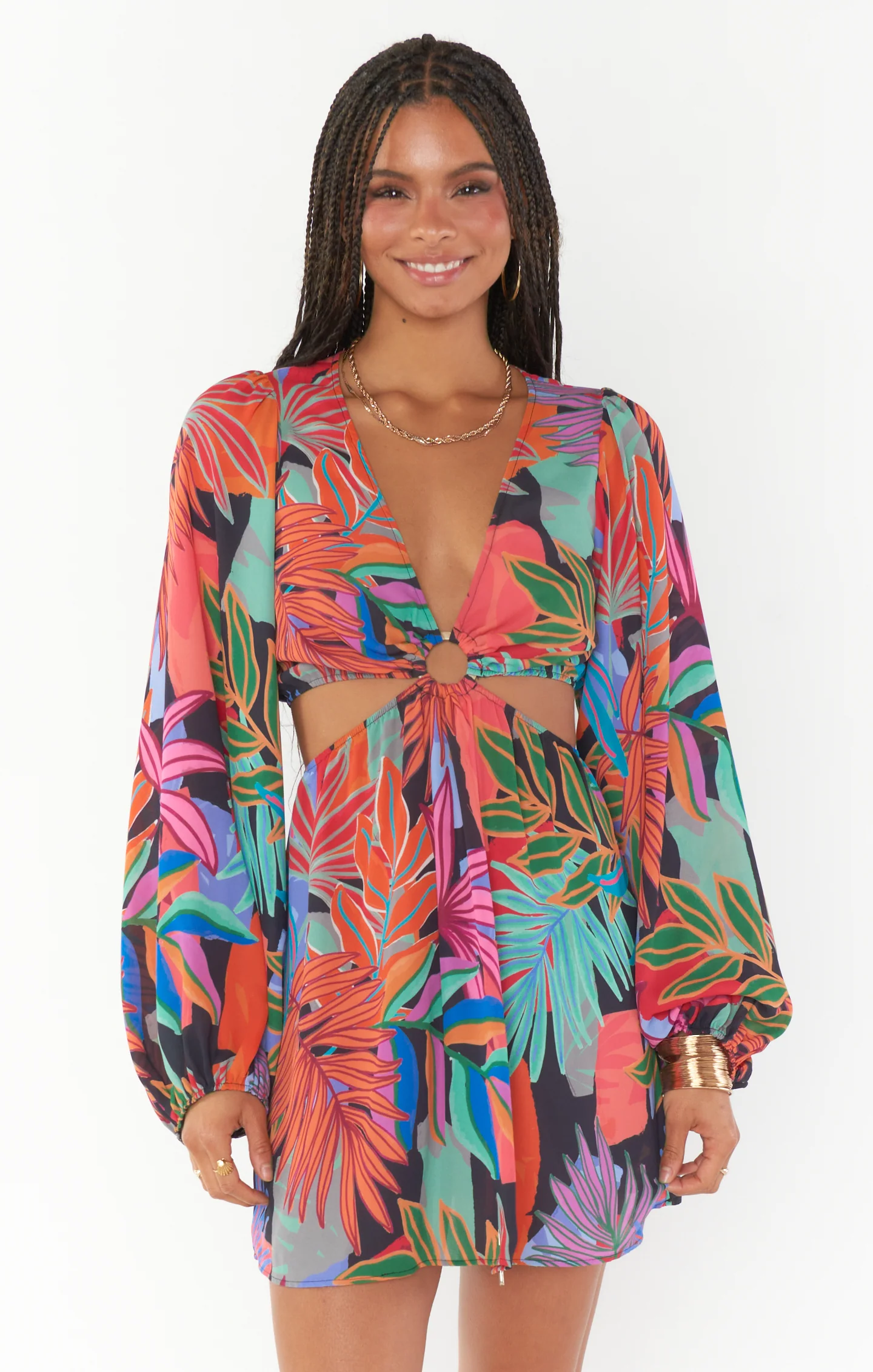 Go Out Cut Out Mini Dress ~ Tropical Paradise - Image 4
