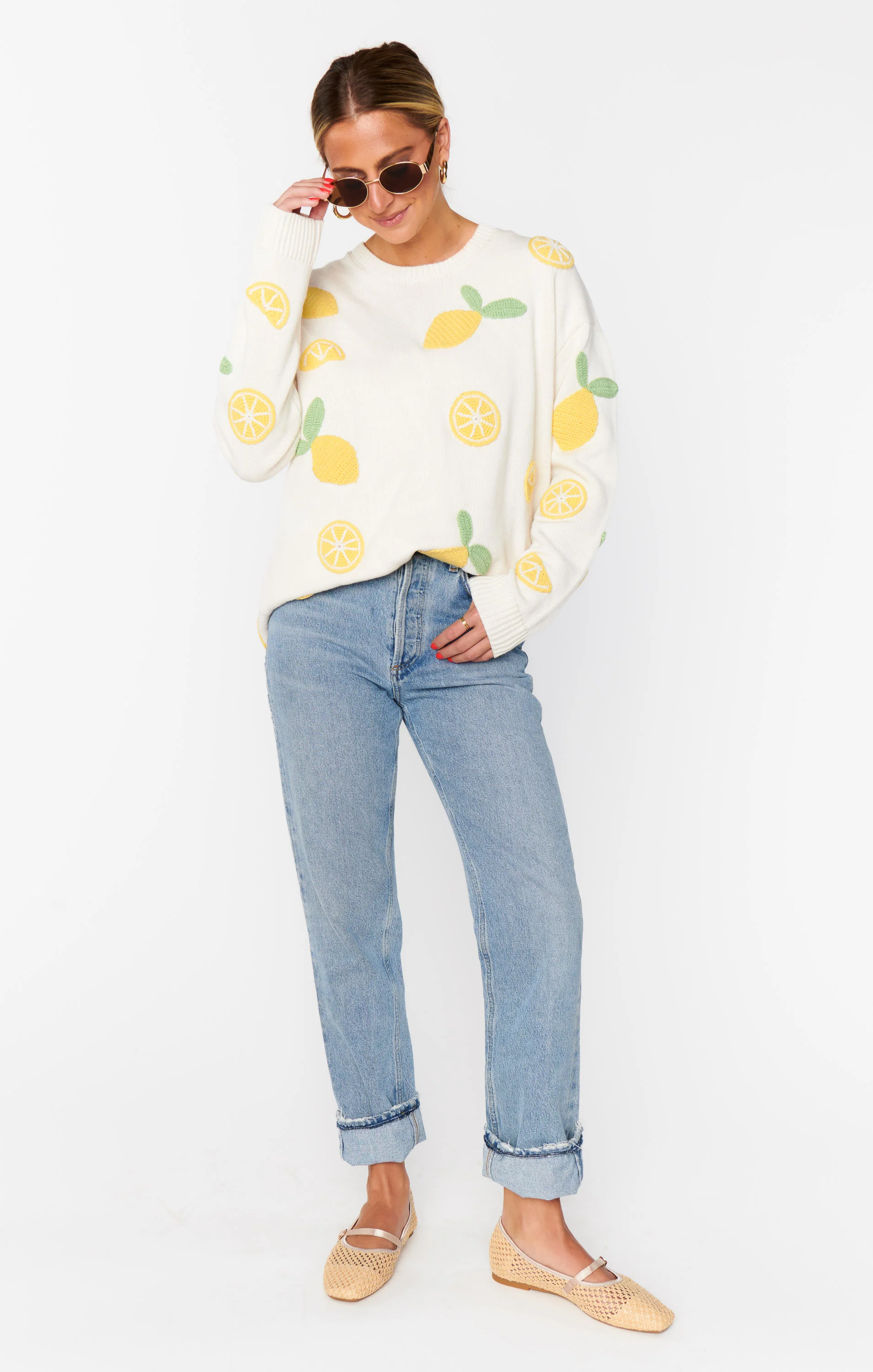 Go To Sweater ~ Lemon Sorbet Knit - Image 3