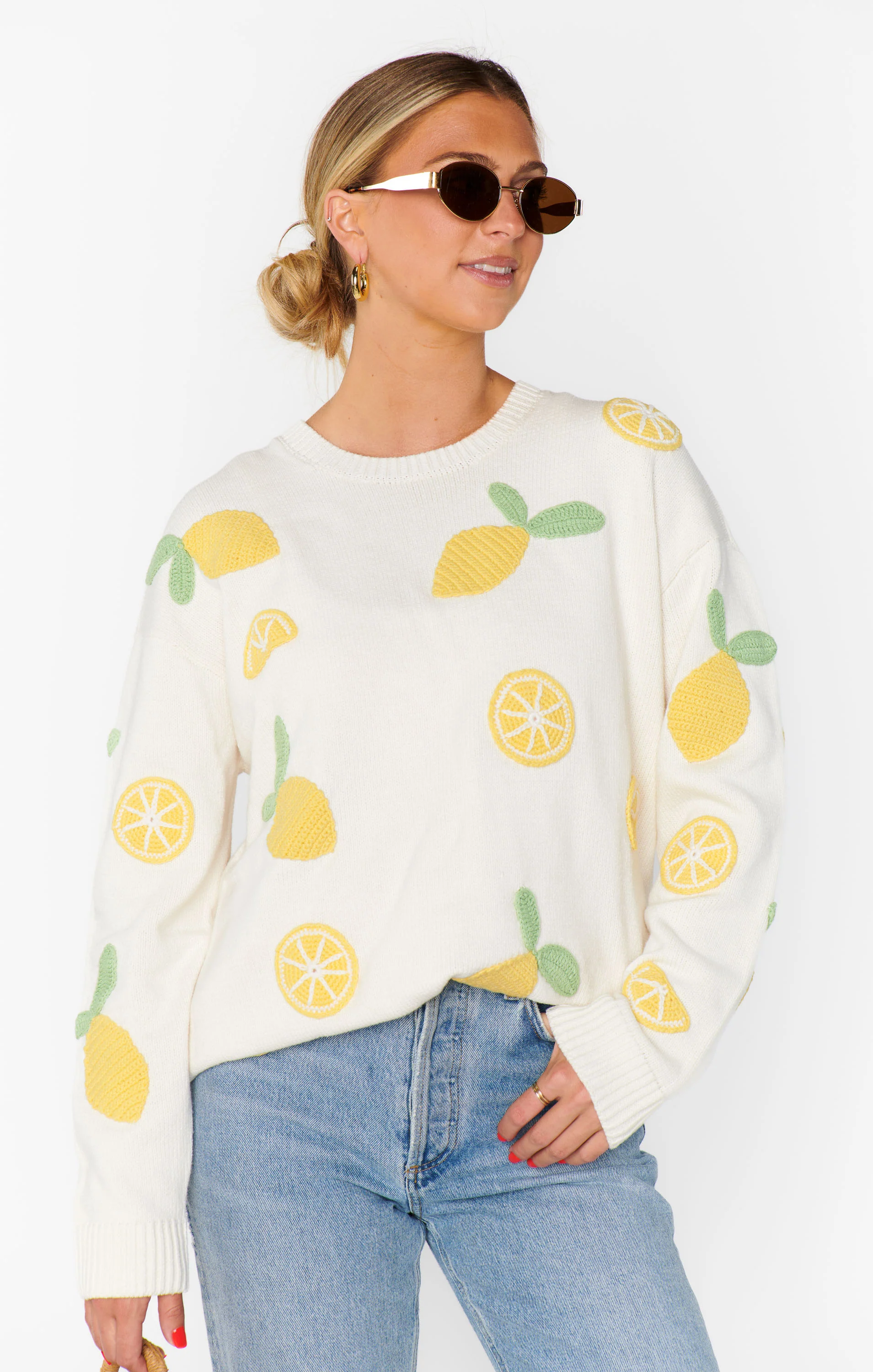 Go To Sweater ~ Lemon Sorbet Knit - Image 4