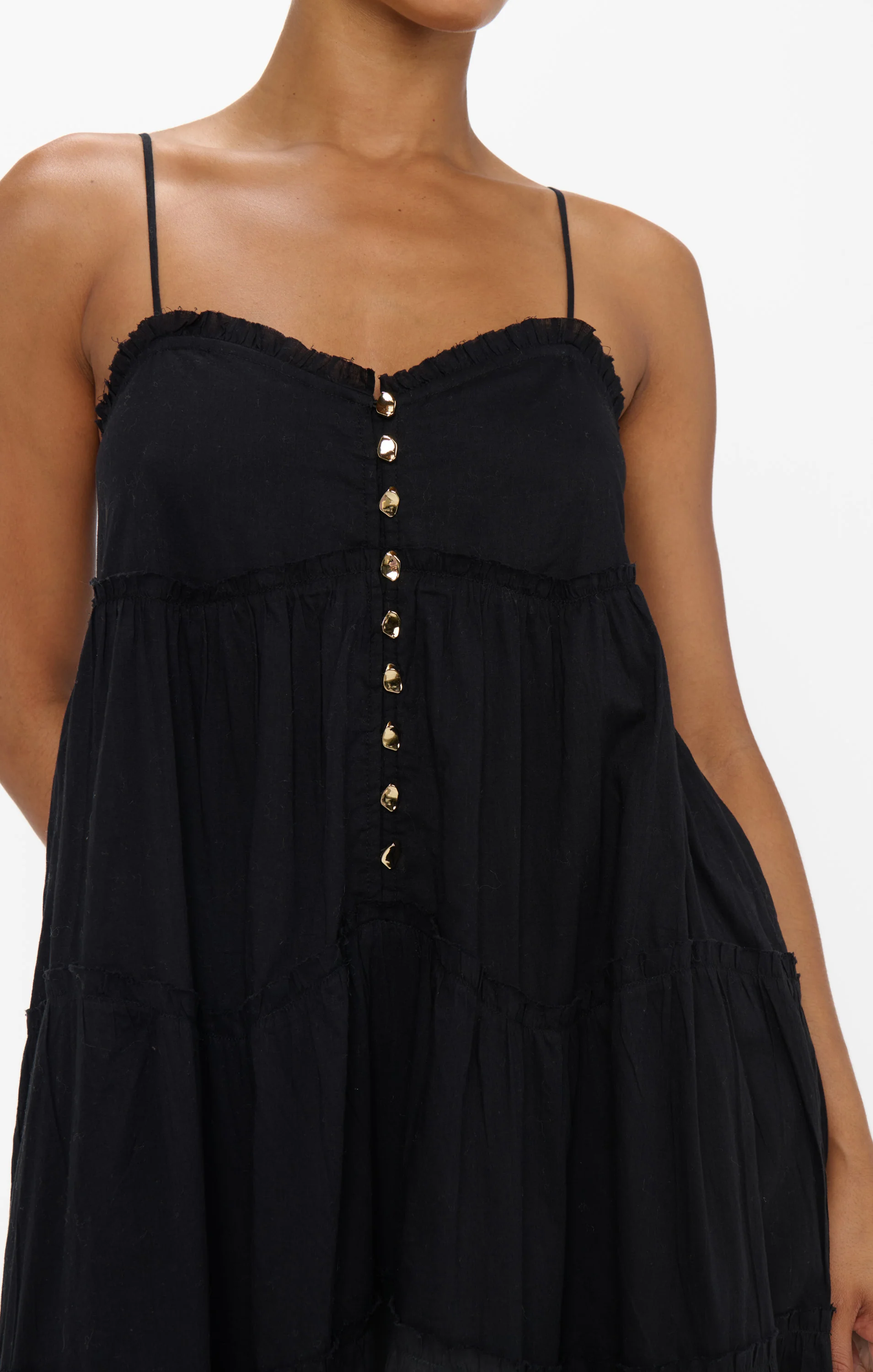 Gracie Midi Dress ~ Black Voile - Image 3