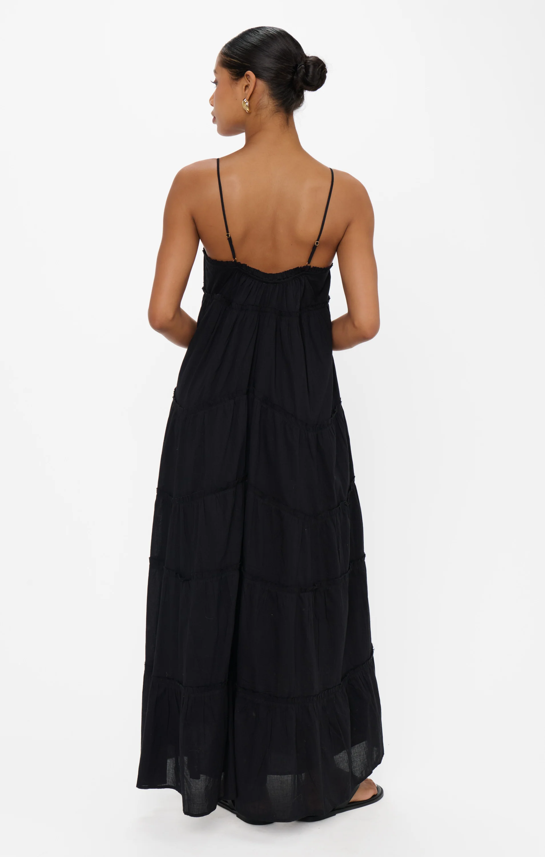 Gracie Midi Dress ~ Black Voile - Image 4