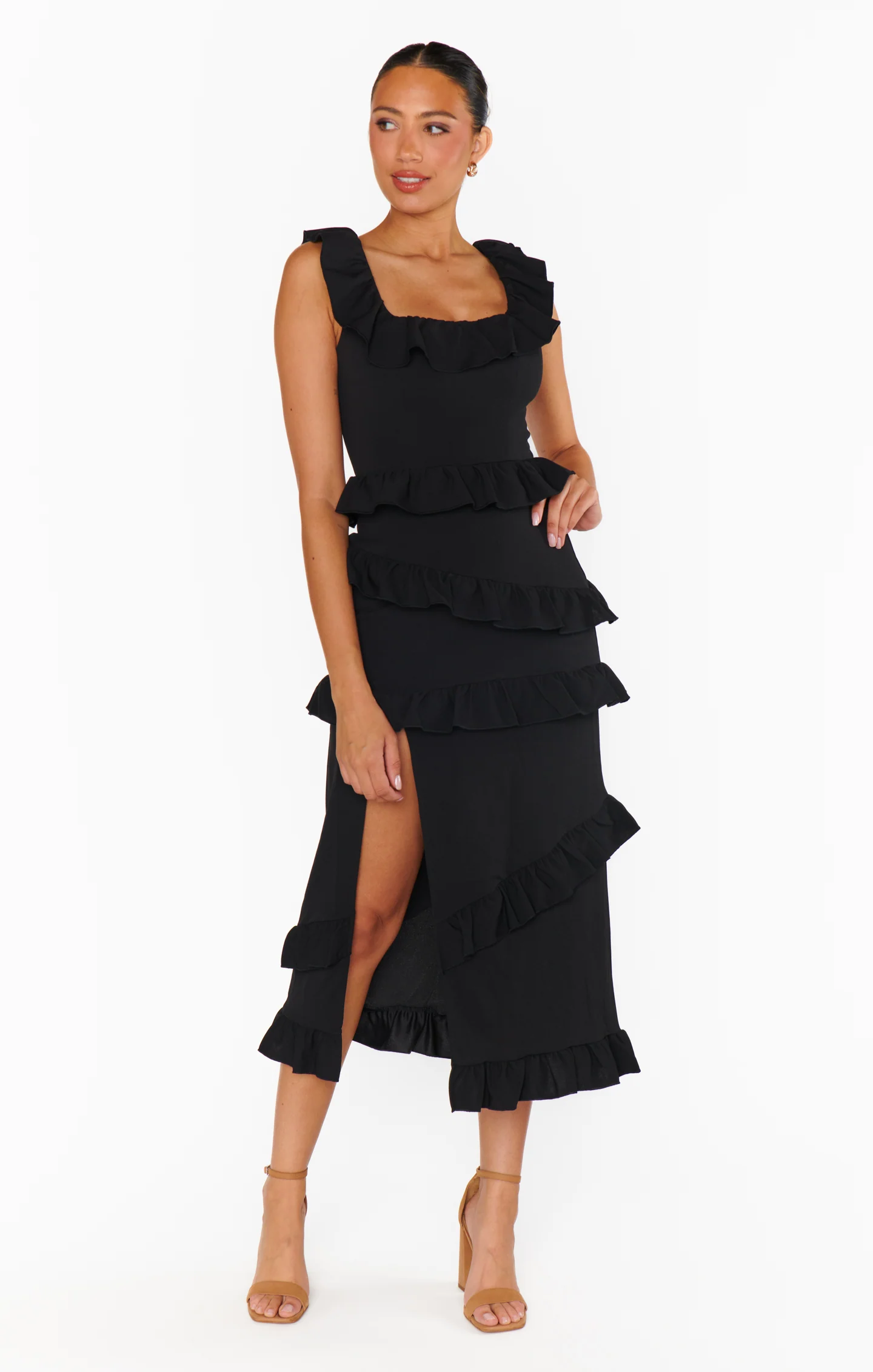 Greta Dress ~ Black Stretch - Image 15