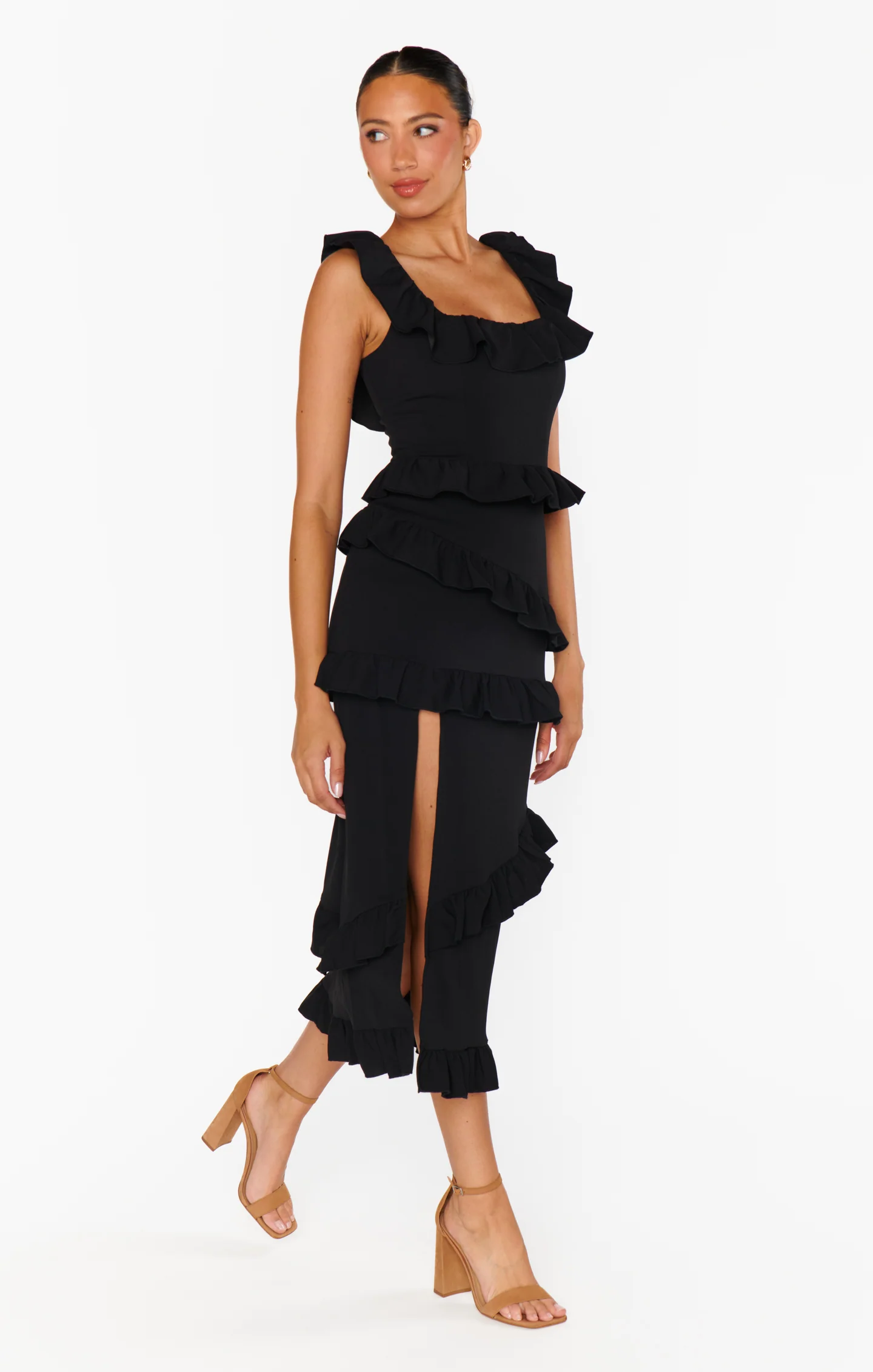 Greta Dress ~ Black Stretch - Image 6