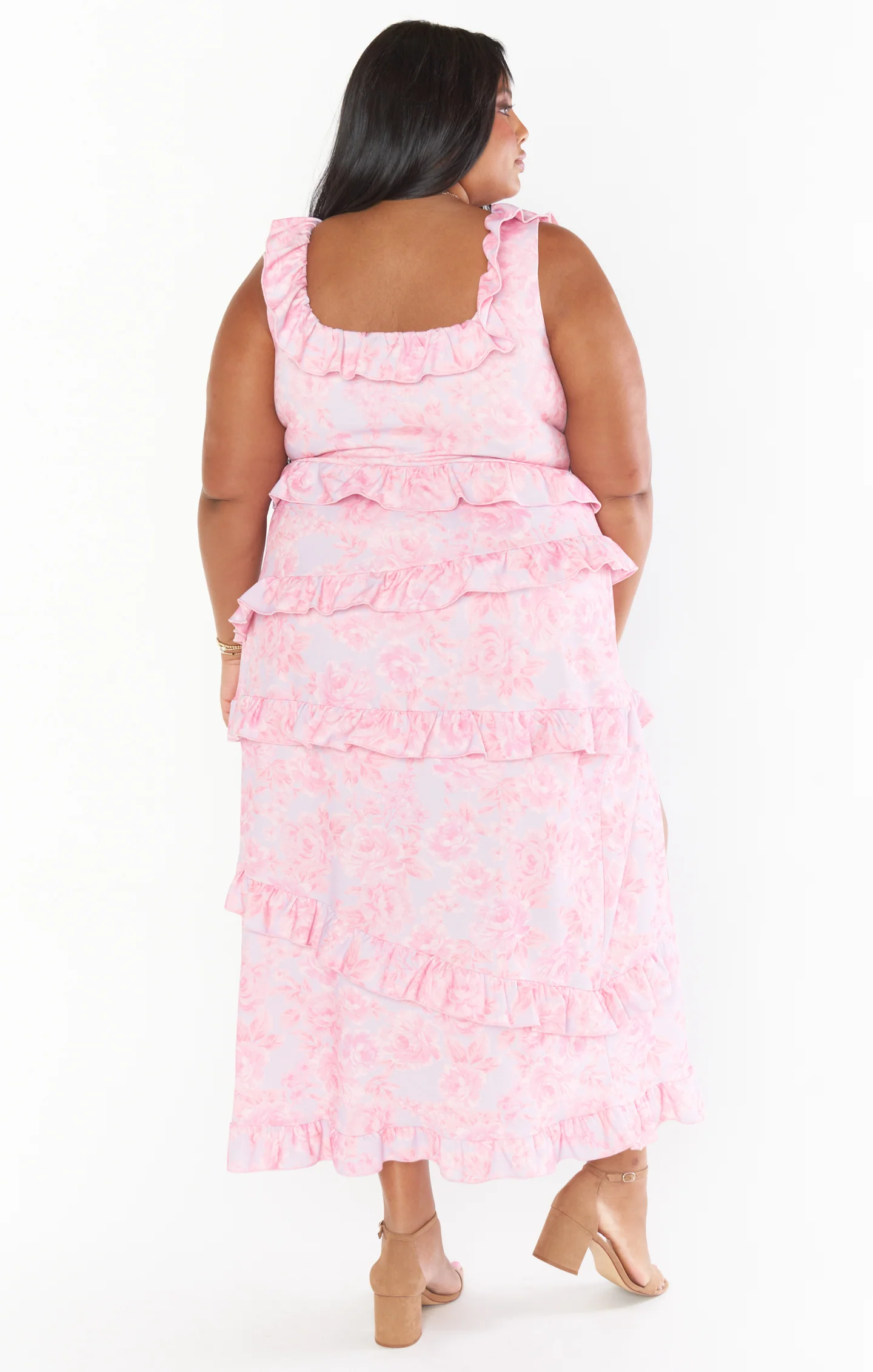 Greta Dress ~ Blushing Floral Stretch - Image 11