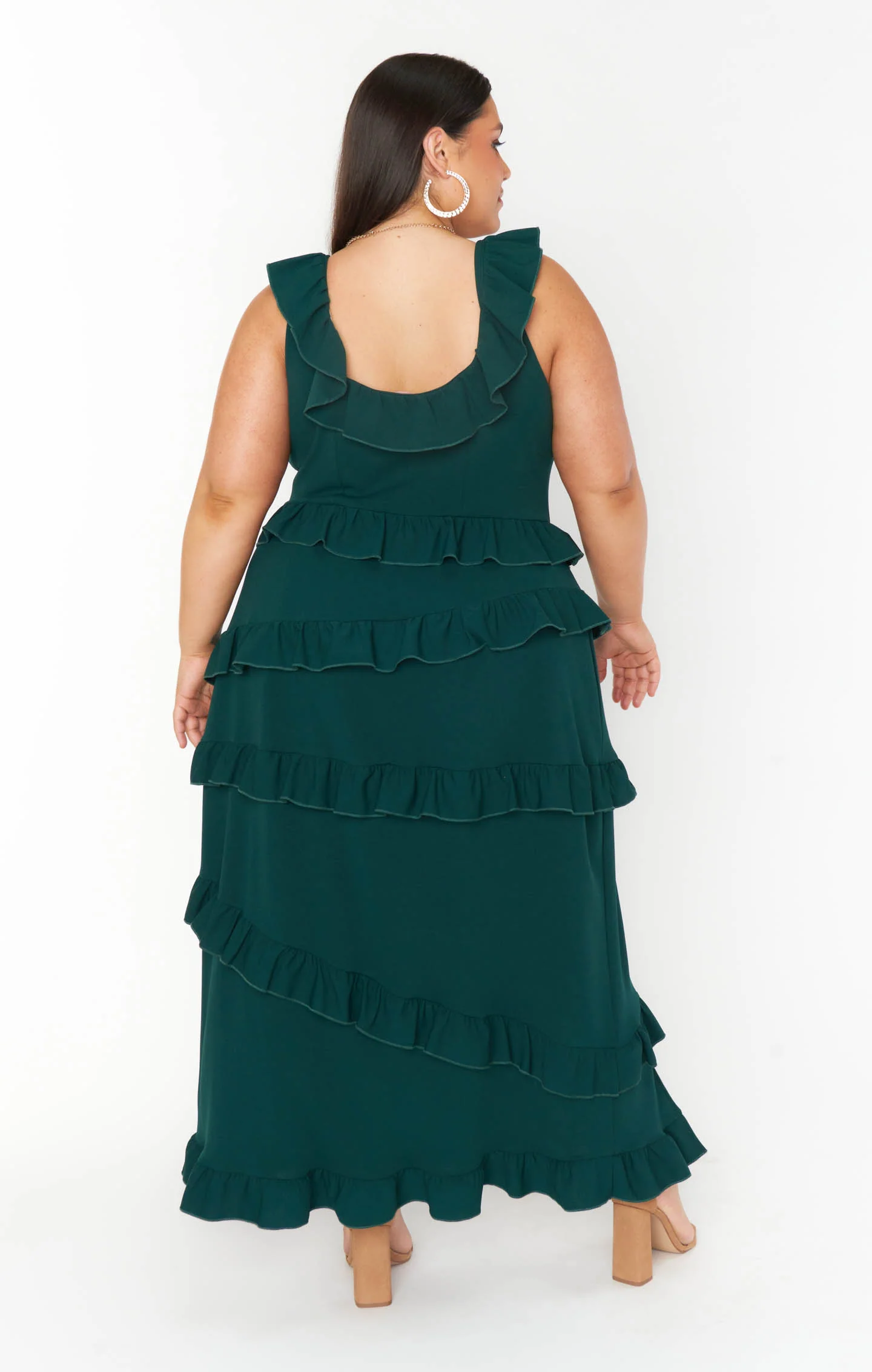 Greta Dress ~ Emerald Stretch - Image 11