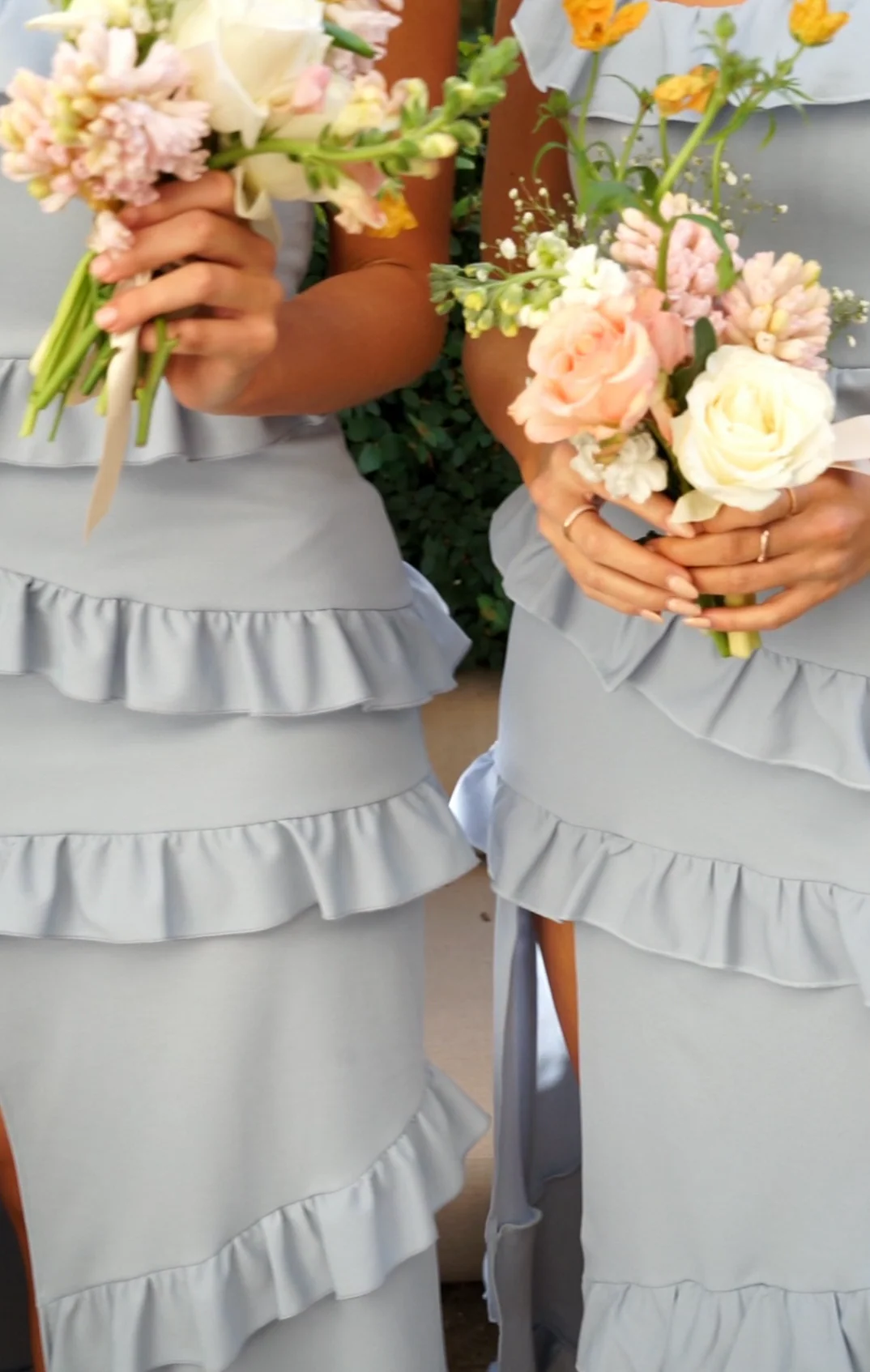 Greta Dress ~ Steel Blue Stretch - Image 11