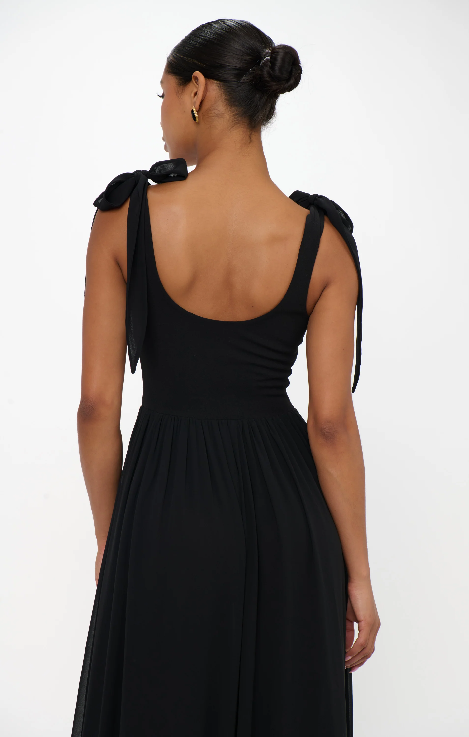 Harper Maxi Dress ~ Black Chiffon - Image 7