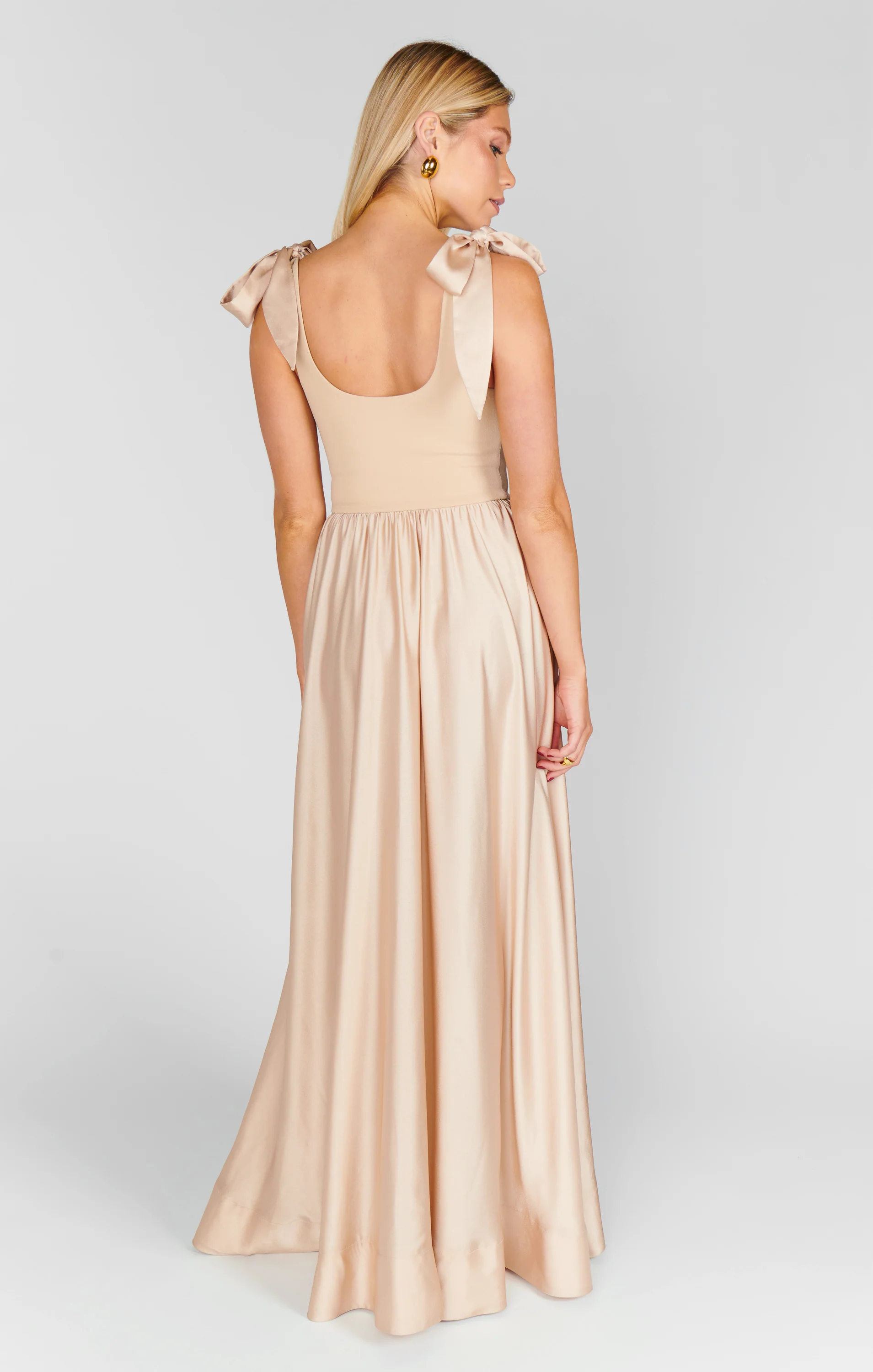 Harper Maxi Dress ~ Champagne Luxe Satin - Image 5