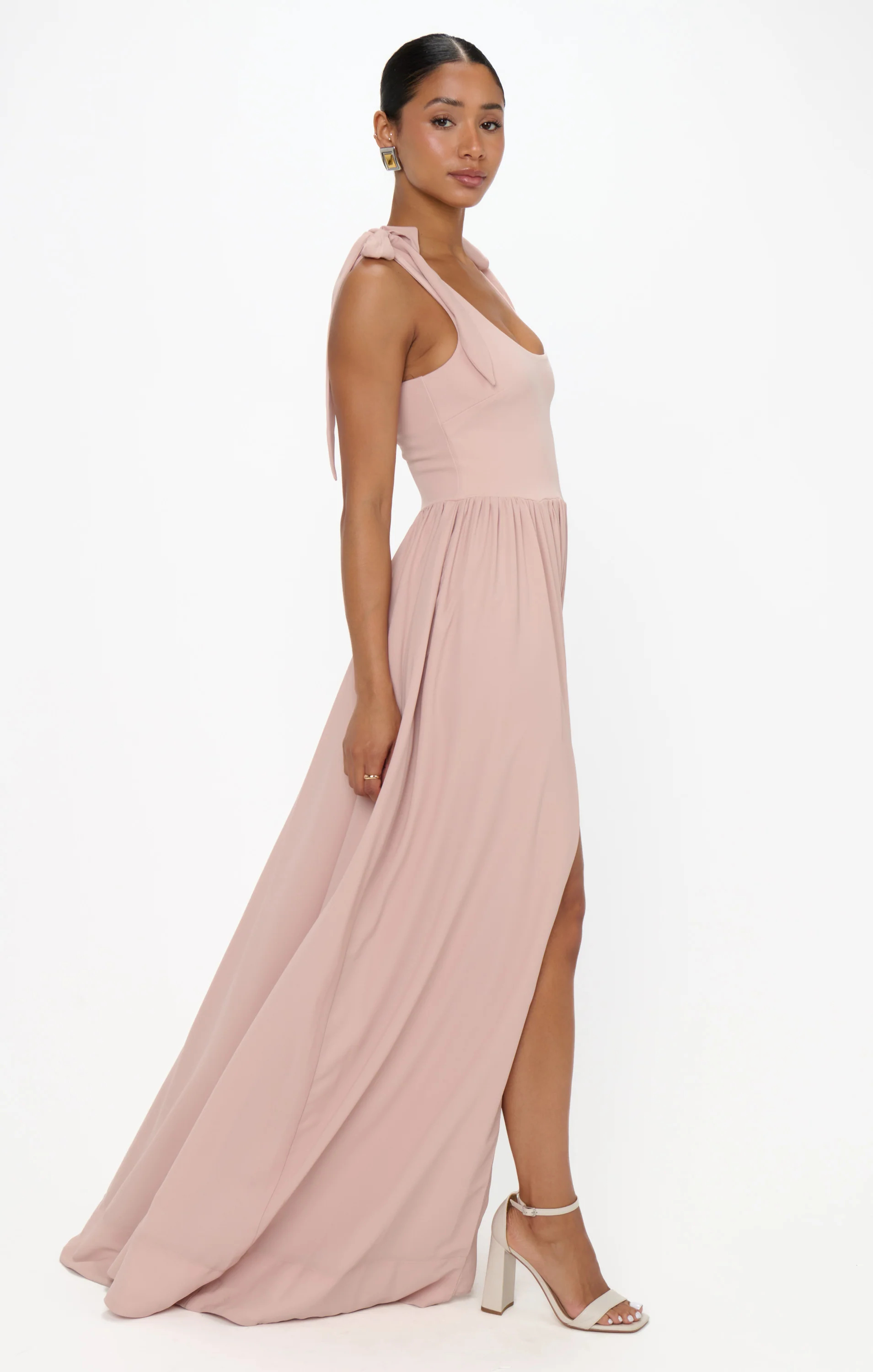 Harper Maxi Dress ~ Dusty Blush Crisp - Image 2