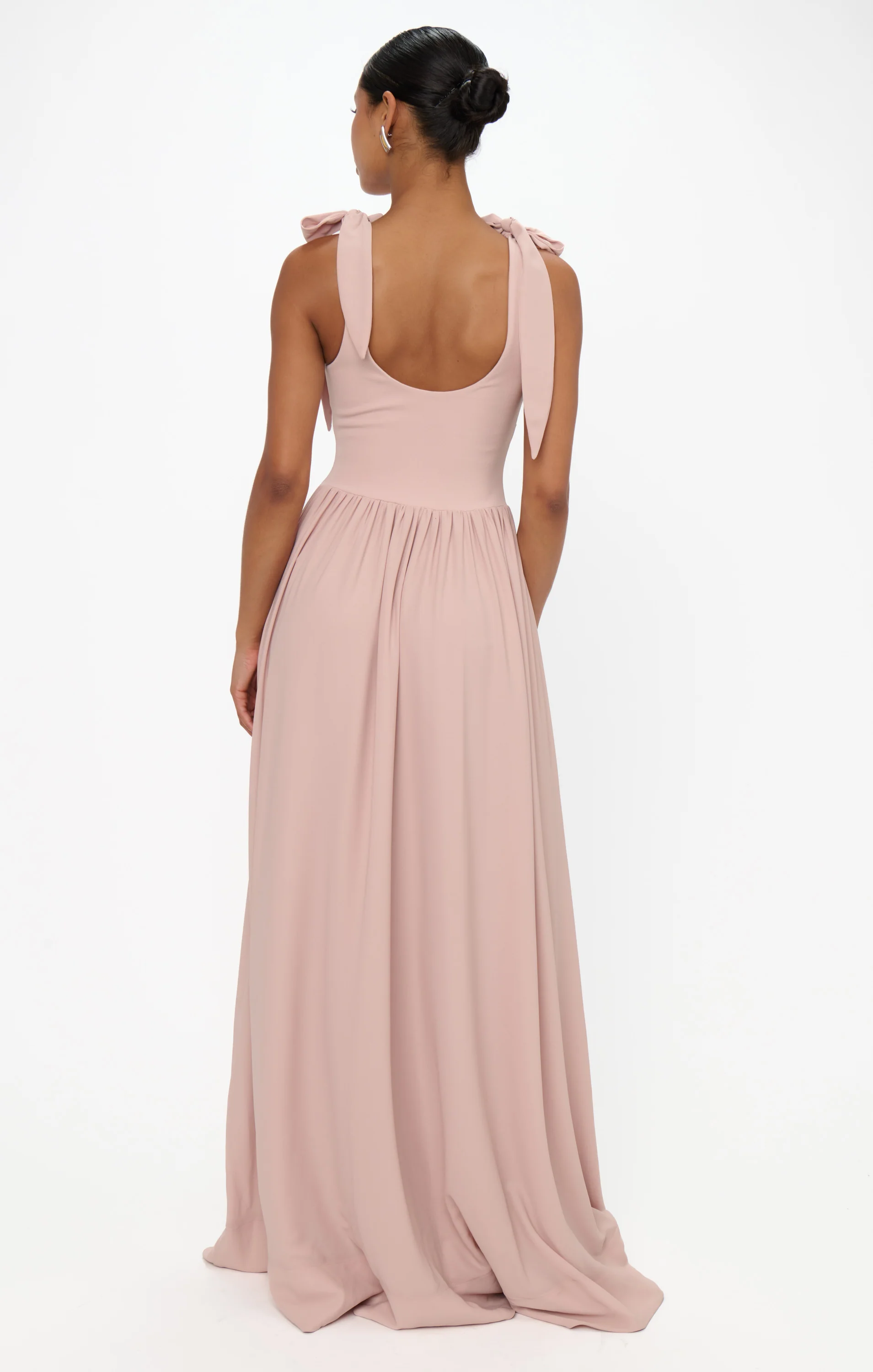 Harper Maxi Dress ~ Dusty Blush Crisp - Image 3