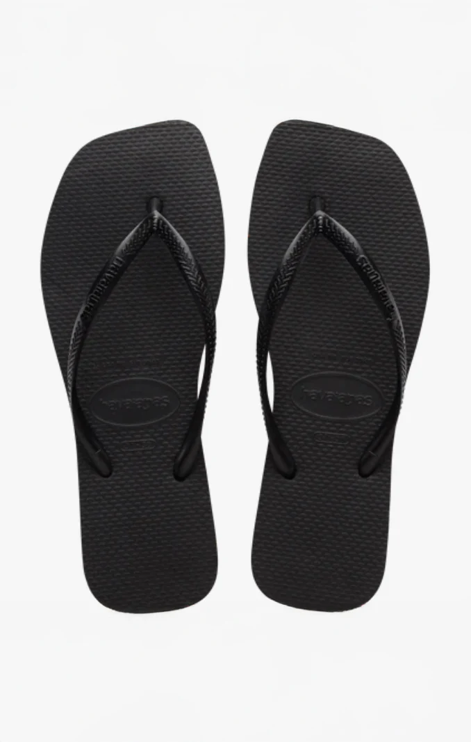 Havaianas Slim Square Thong ~ Black - Image 4