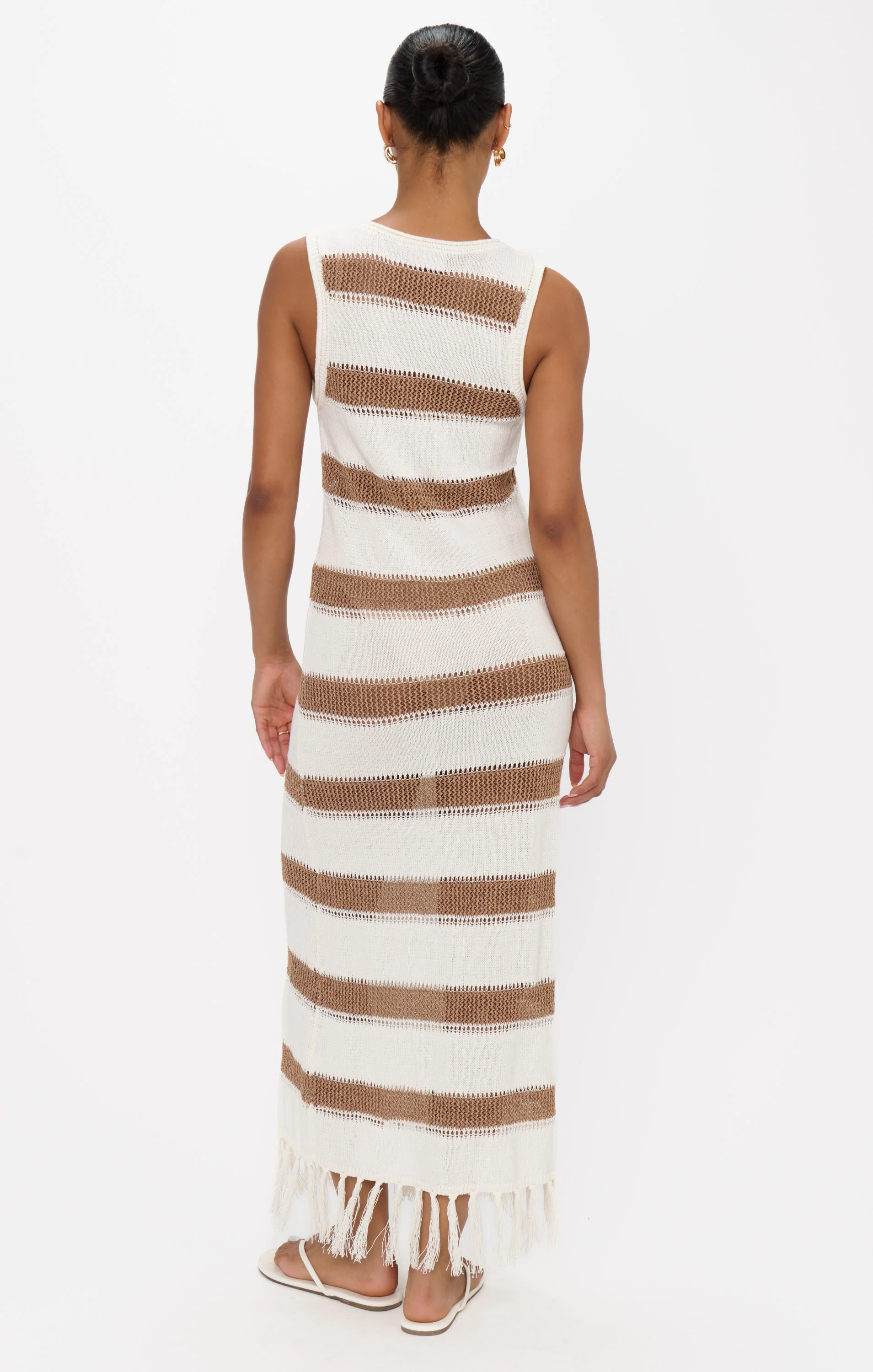 Havana Coverup ~ Sand Dollar Stripe Crochet - Image 4