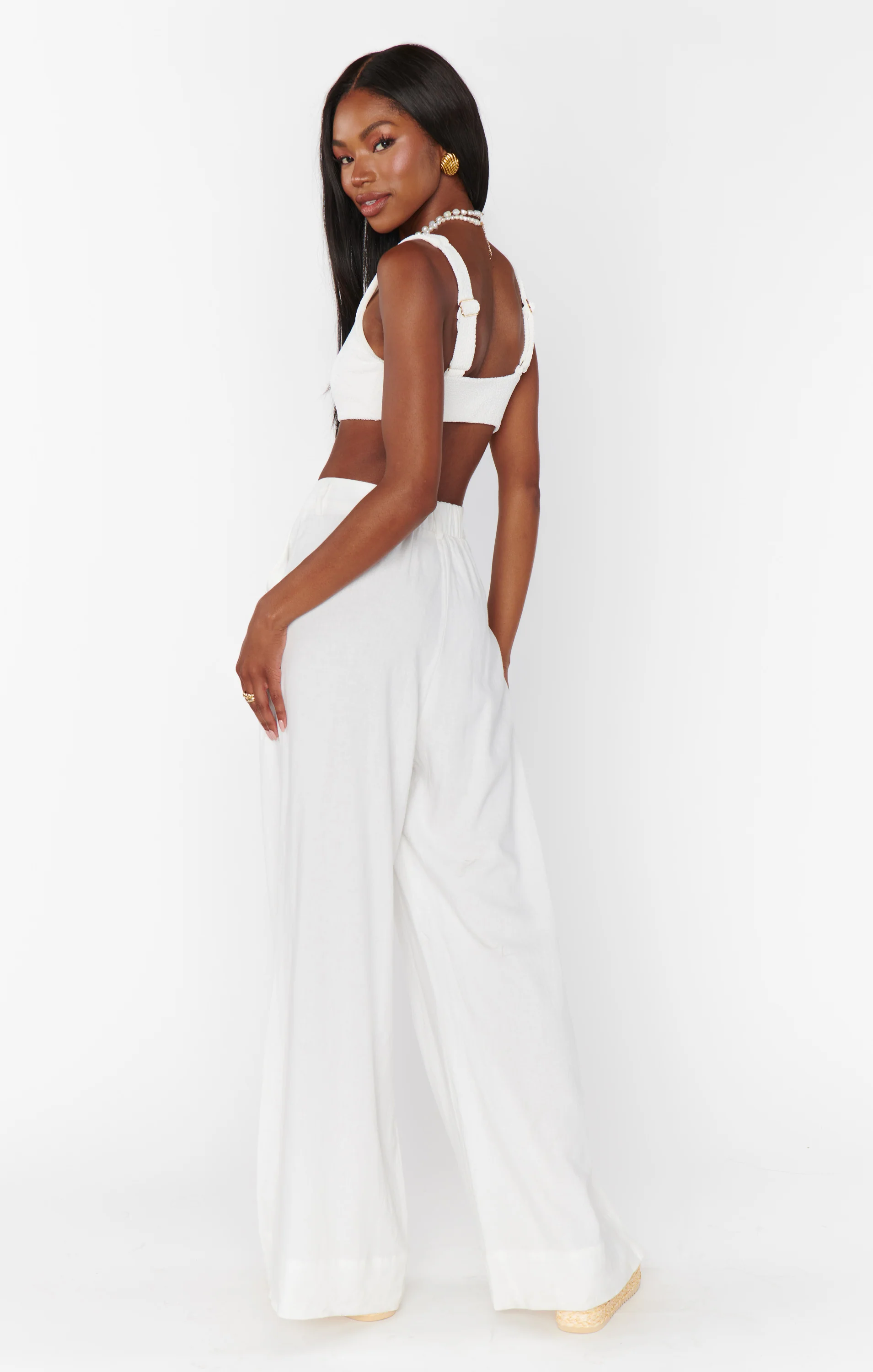 Hayes Trouser ~ White Linen - Image 5