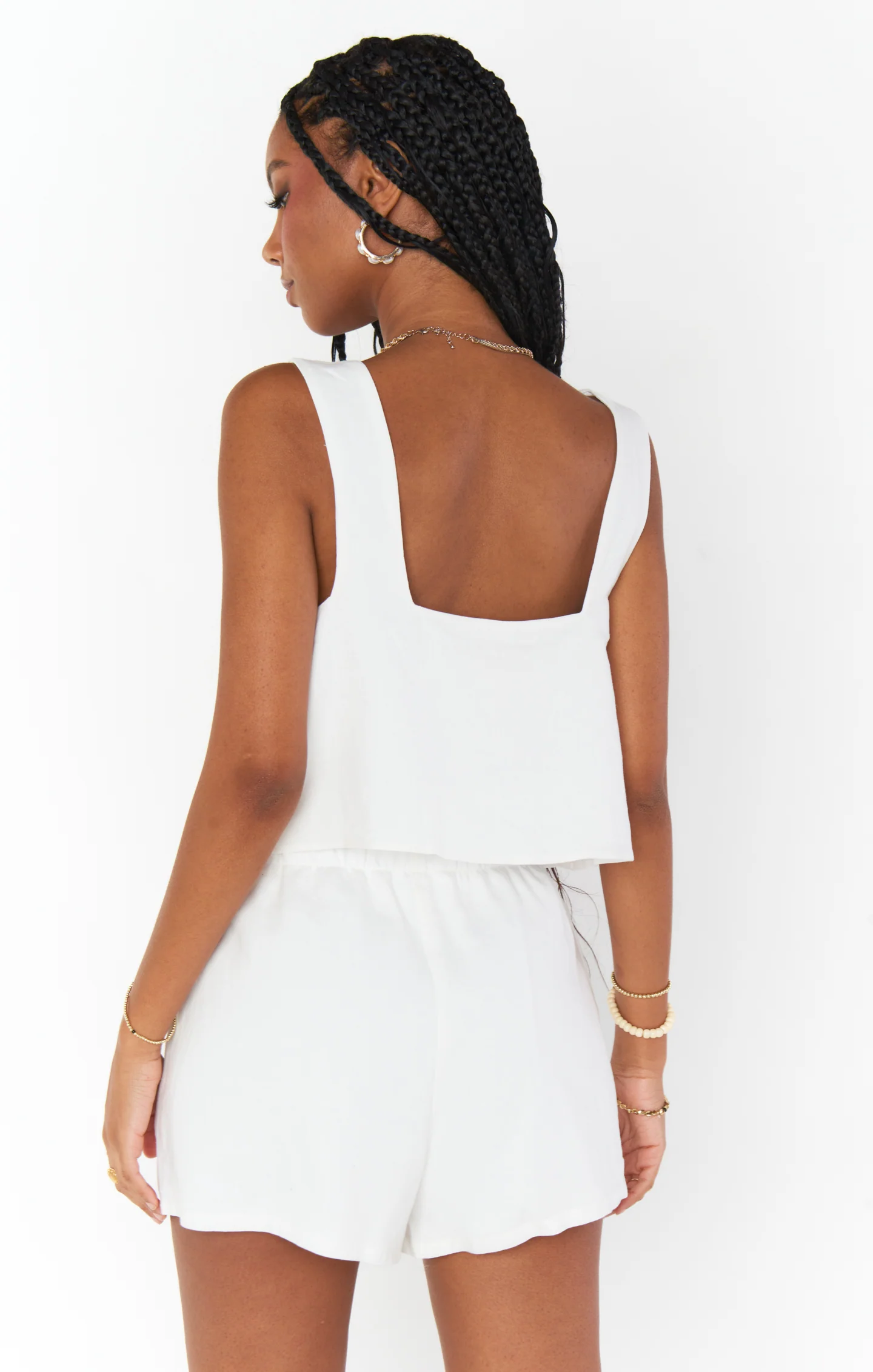 Hendrix Shorts ~ White Linen - Image 9