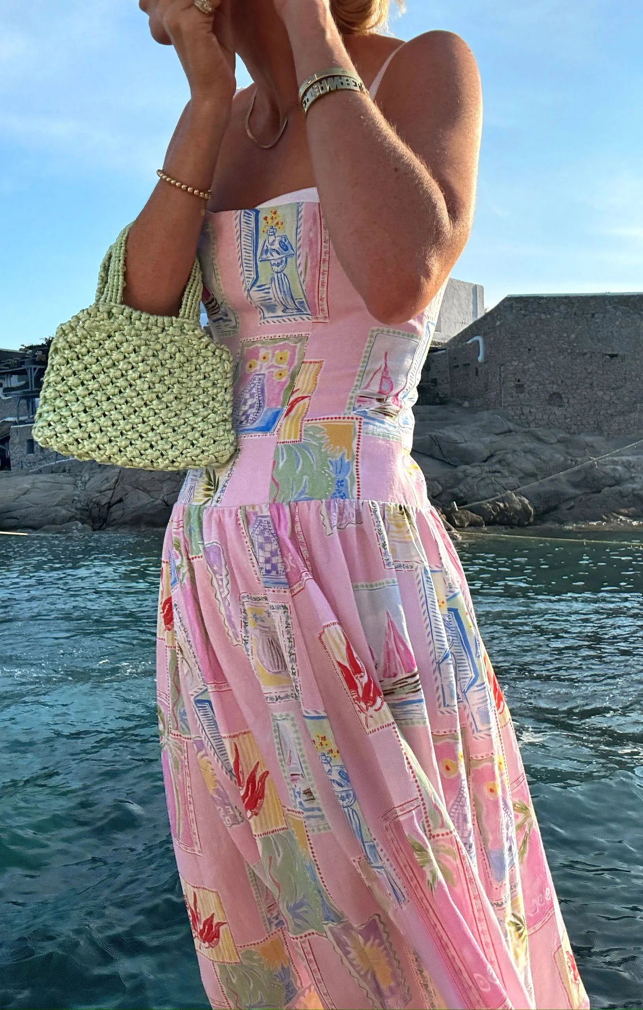 Hepburn Midi Dress ~ Summer Soleil Linen - Image 4