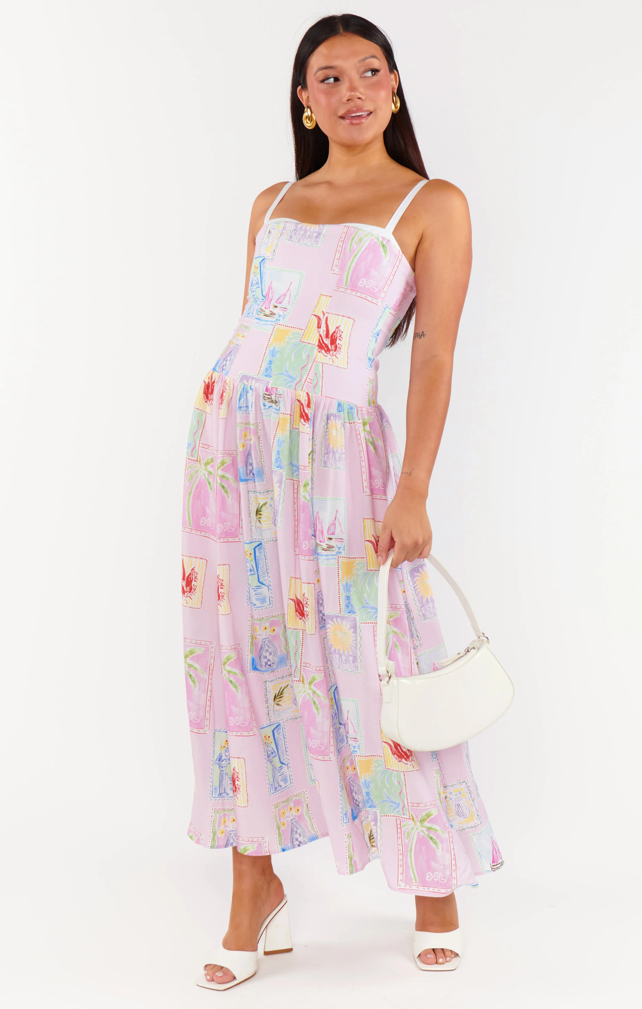 Hepburn Midi Dress ~ Summer Soleil Linen - Image 5