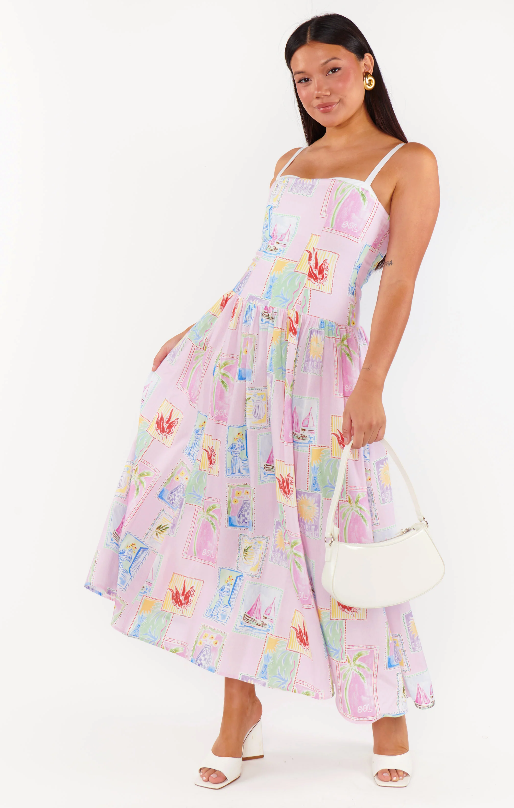 Hepburn Midi Dress ~ Summer Soleil Linen - Image 7