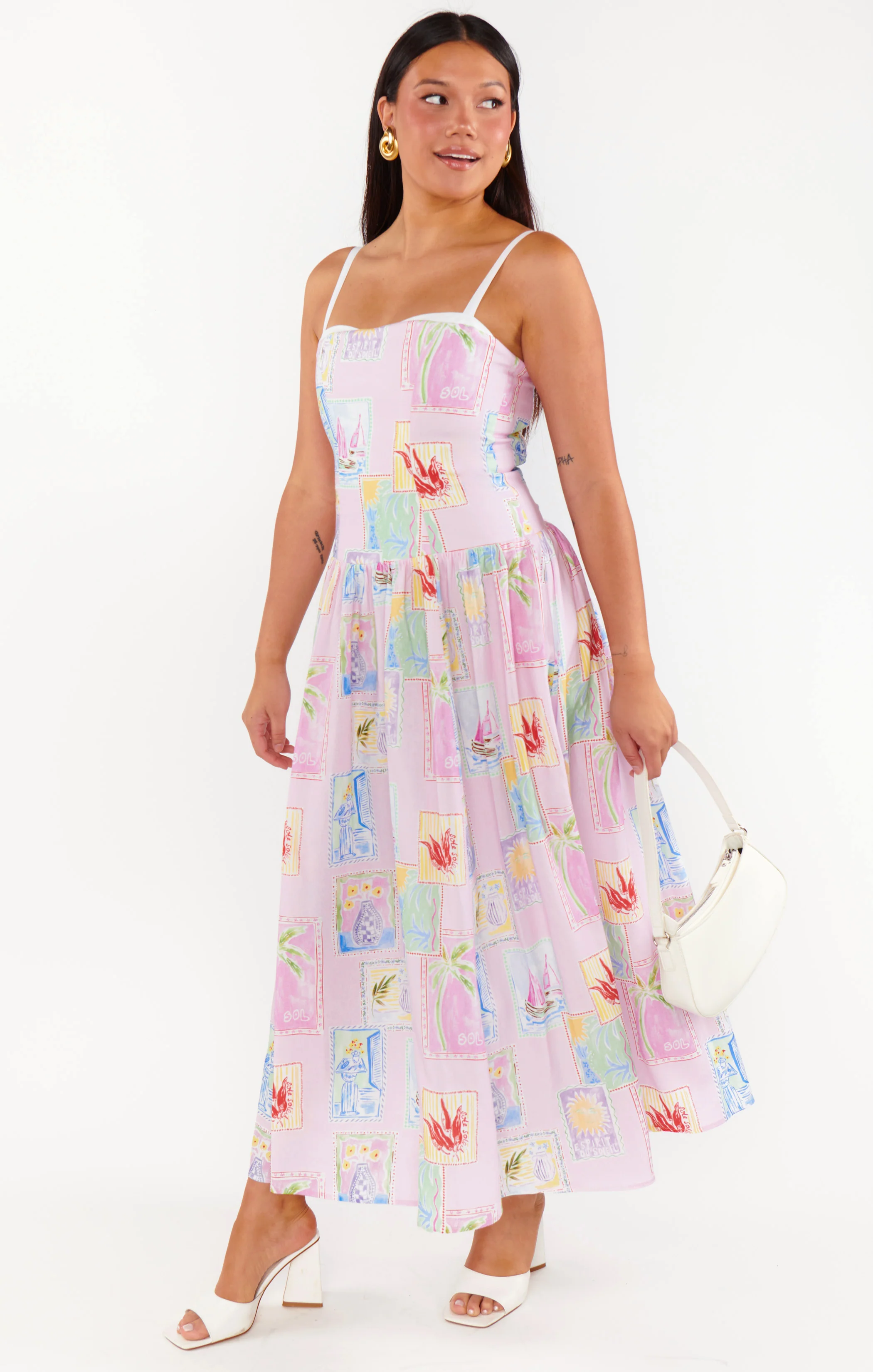 Hepburn Midi Dress ~ Summer Soleil Linen - Image 8